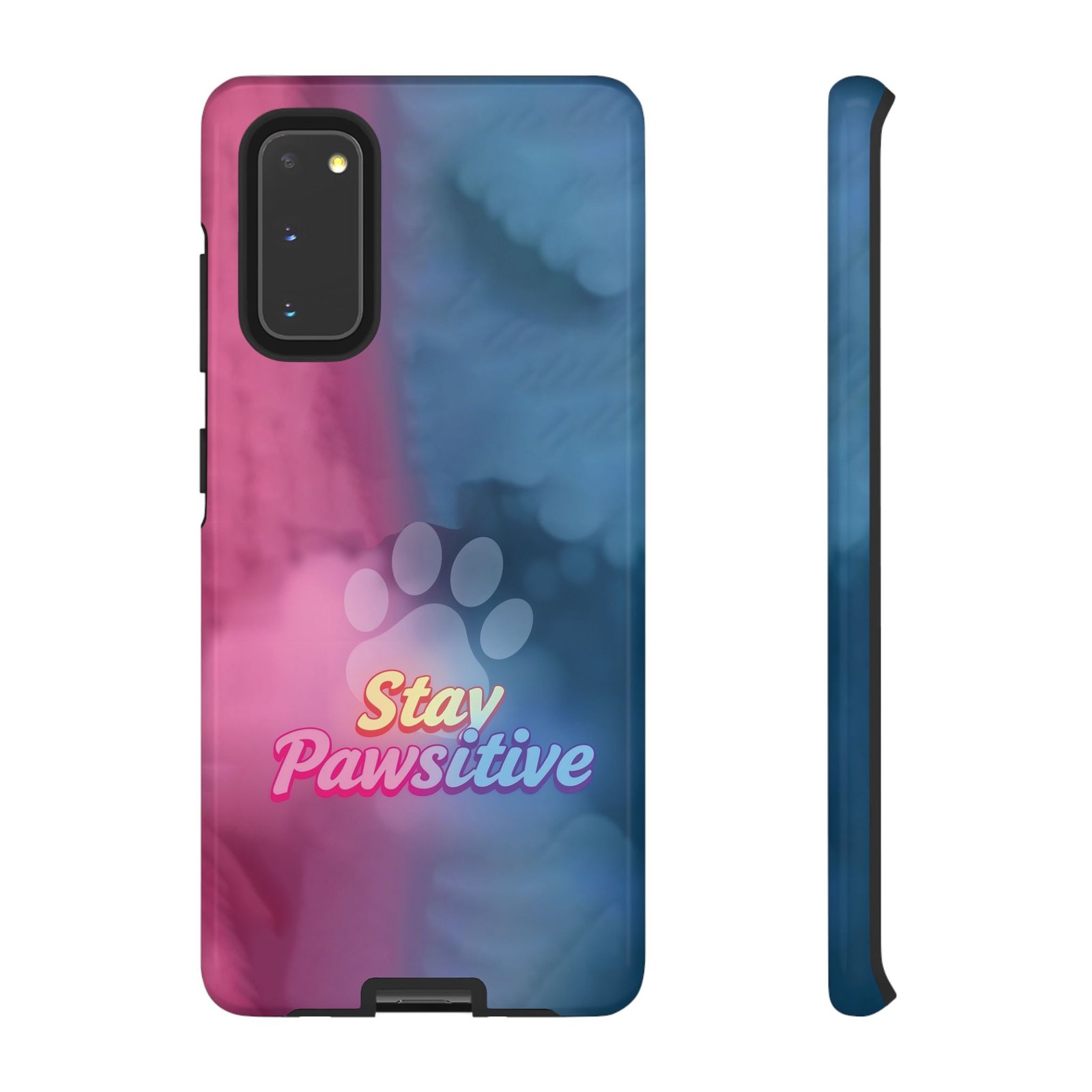 Stay Pawsitive Neon Paw Phone Case | Colorful Dog Lover Gift | Glossy Tough iPhone, Samsung & Pixel Cover - Image 12