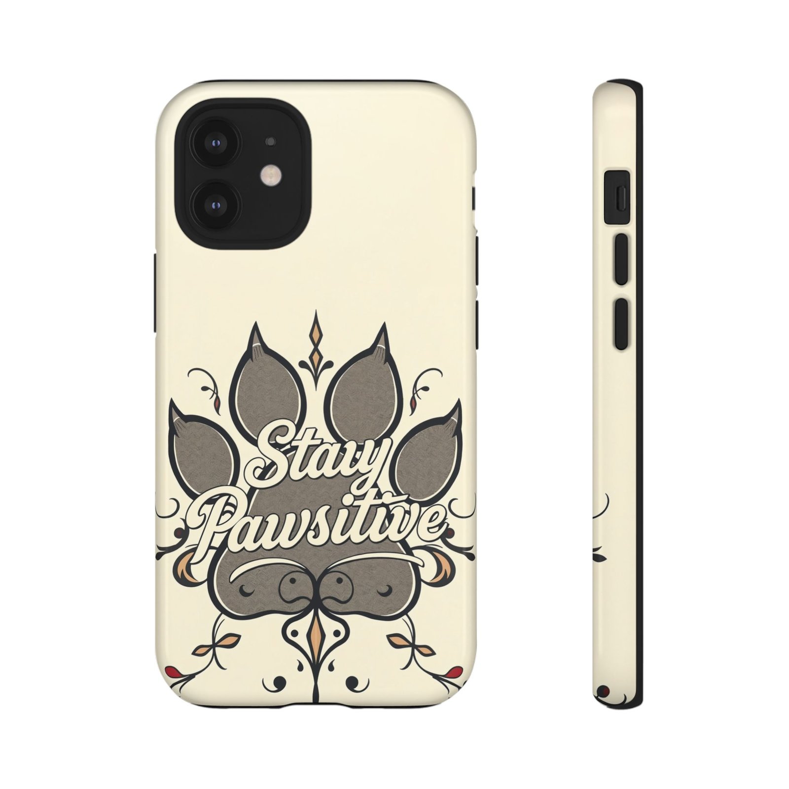 Stay Pawsitive Floral Paw Phone Case | Dog Lover Gift | Glossy Tough iPhone, Samsung & Pixel Cover - Image 15