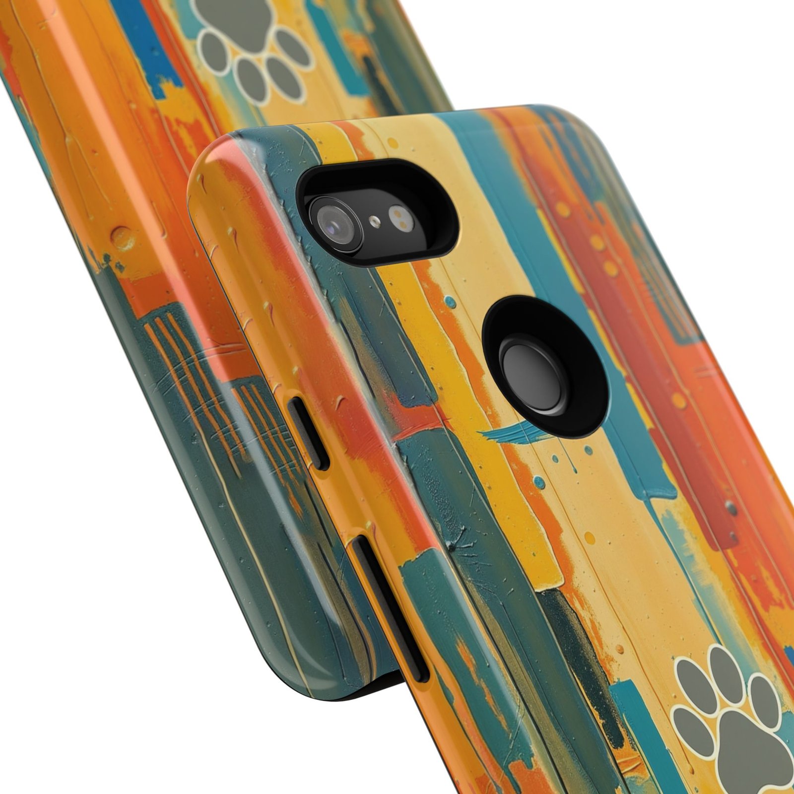 Stay Pawsitive Abstract Paw Phone Case | Dog Lover Gift | Glossy Tough iPhone, Samsung & Pixel Cover - Image 144