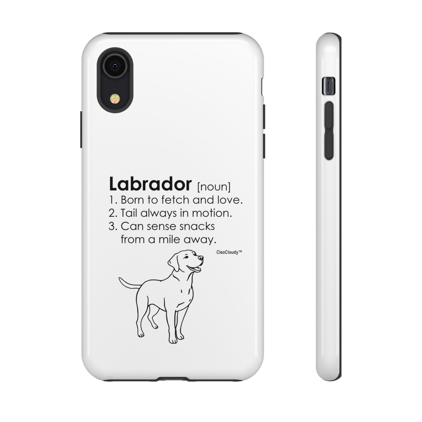 Labrador Definition Phone Case | Minimalist Dog Lover Gift | Glossy Tough iPhone, Samsung & Pixel Cover - Image 4