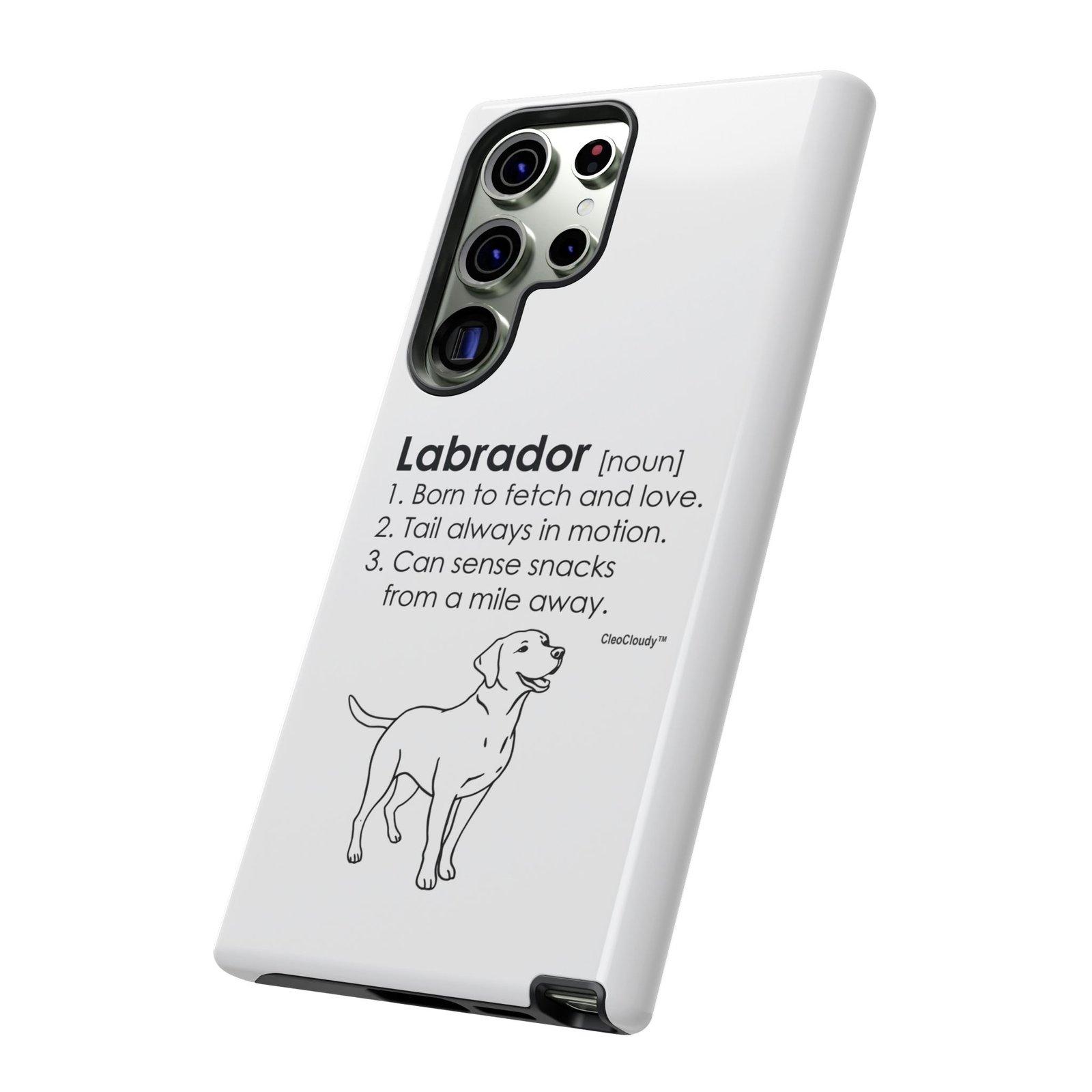 Labrador Definition Phone Case | Minimalist Dog Lover Gift | Glossy Tough iPhone, Samsung & Pixel Cover - Image 69