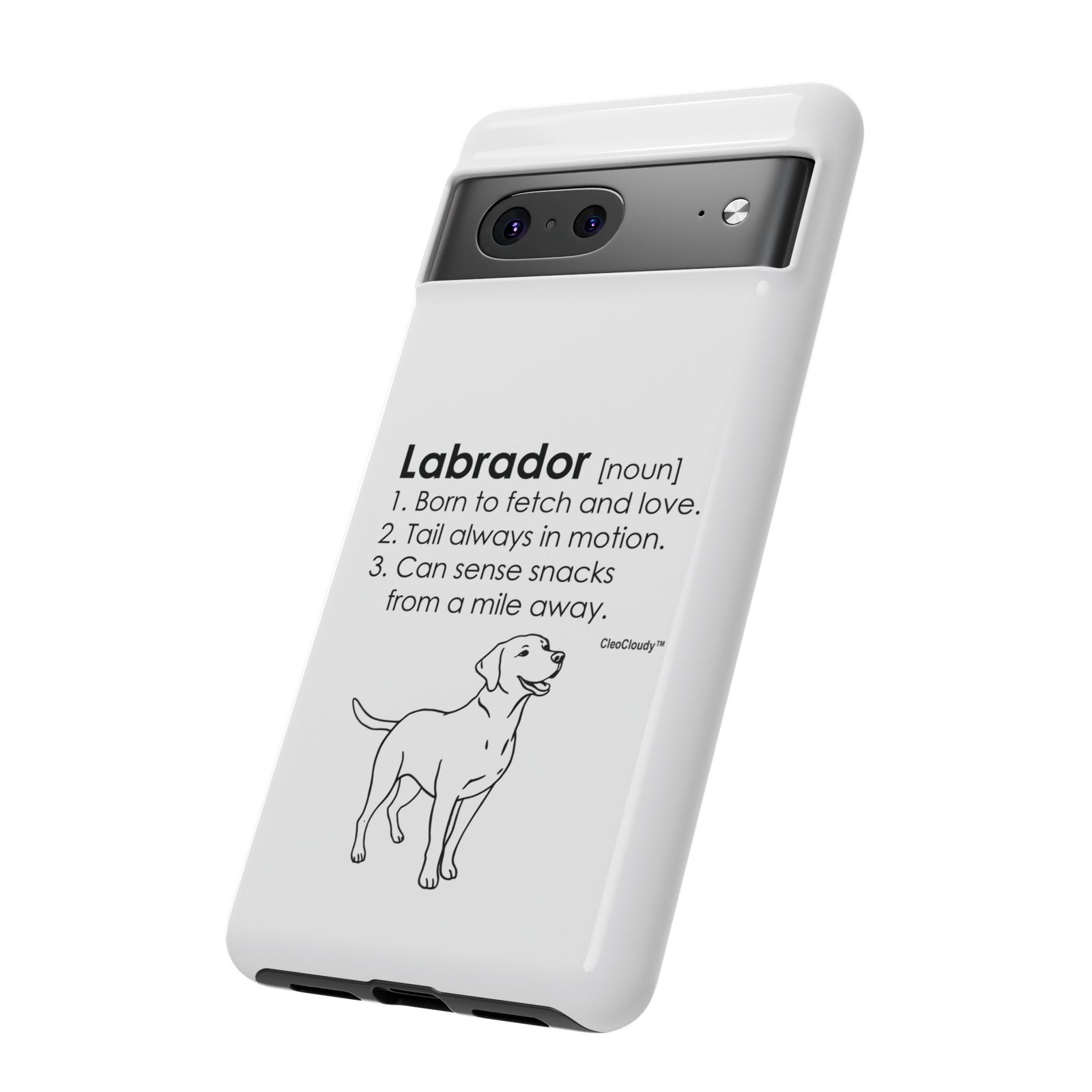 Labrador Definition Phone Case | Minimalist Dog Lover Gift | Glossy Tough iPhone, Samsung & Pixel Cover - Image 73