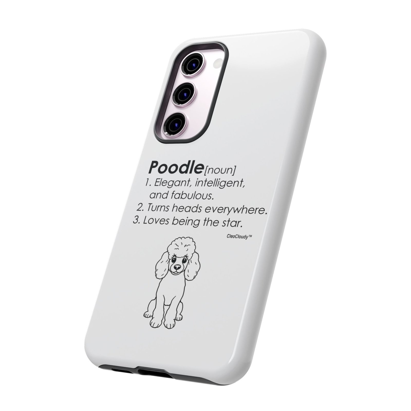 Poodle Definition Phone Case | Glossy Tough iPhone, Samsung & Pixel Cover - Image 65