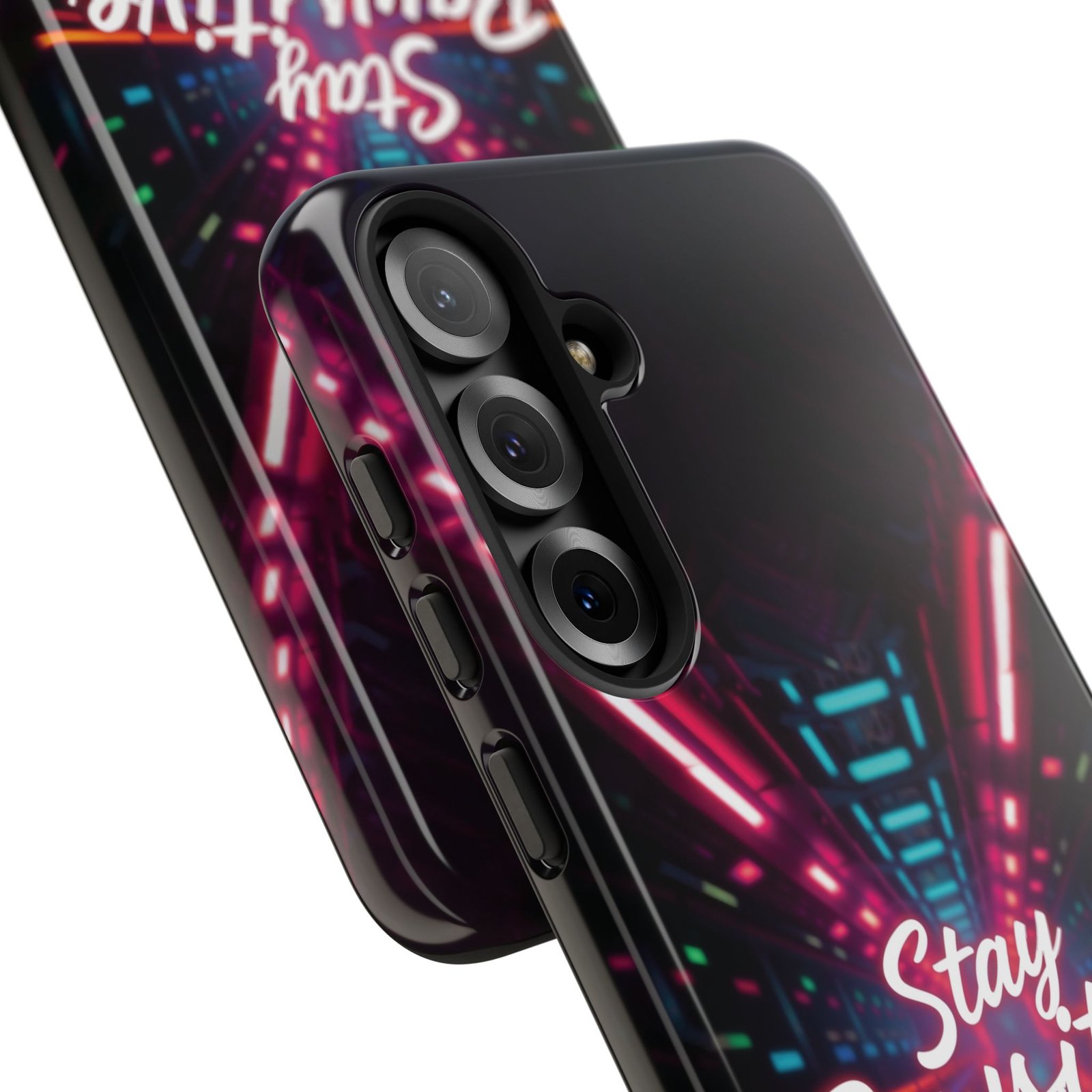 Stay Pawsitive Cyber Tunnel Phone Case | Futuristic Dog Lover Gift | Glossy Tough iPhone, Samsung & Pixel Cover - Image 163