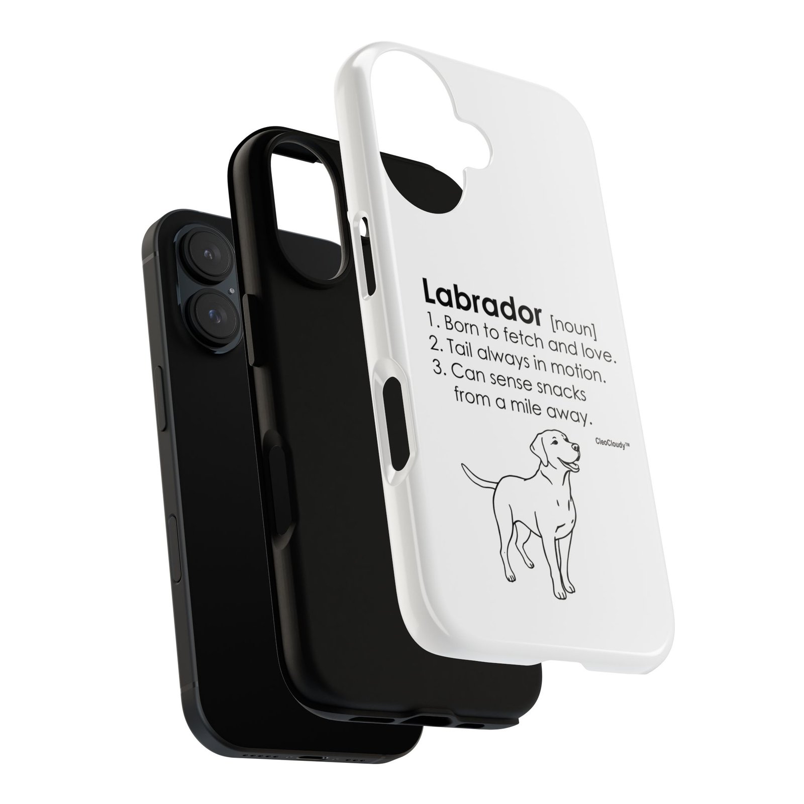 Labrador Definition Phone Case | Minimalist Dog Lover Gift | Glossy Tough iPhone, Samsung & Pixel Cover - Image 114