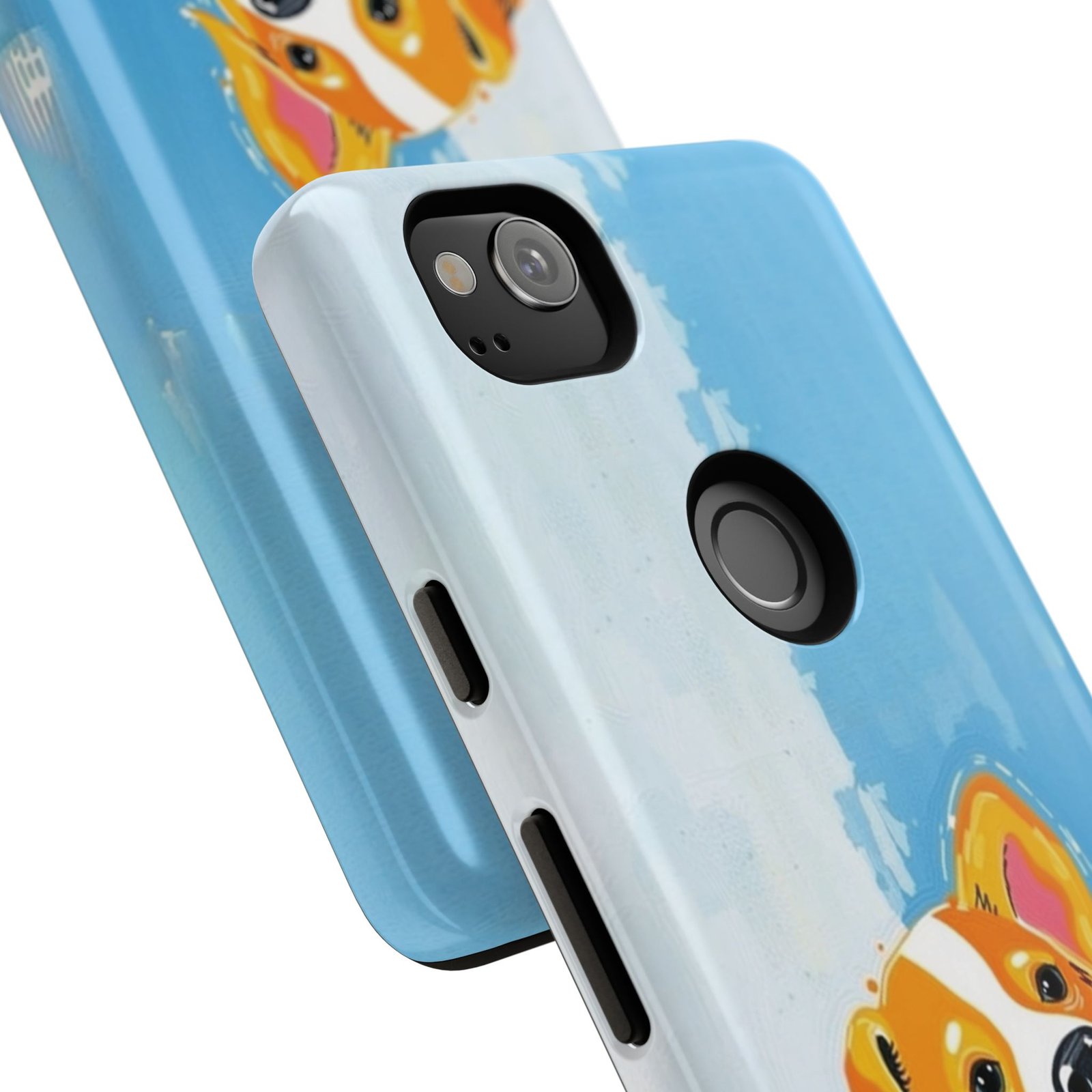 Stay Pawsitive Corgi Phone Case | Funny Dog Mom Gift, Cute Pet Lover iPhone & Samsung Cover | CleoCloudy™ Glossy Protective Case - Image 138