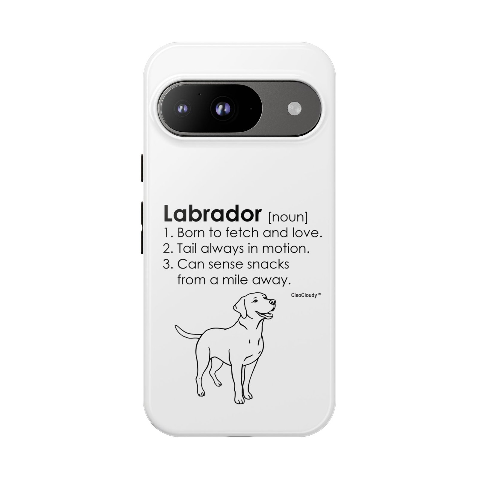 Labrador Definition Phone Case | Minimalist Dog Lover Gift | Glossy Tough iPhone, Samsung & Pixel Cover - Image 128