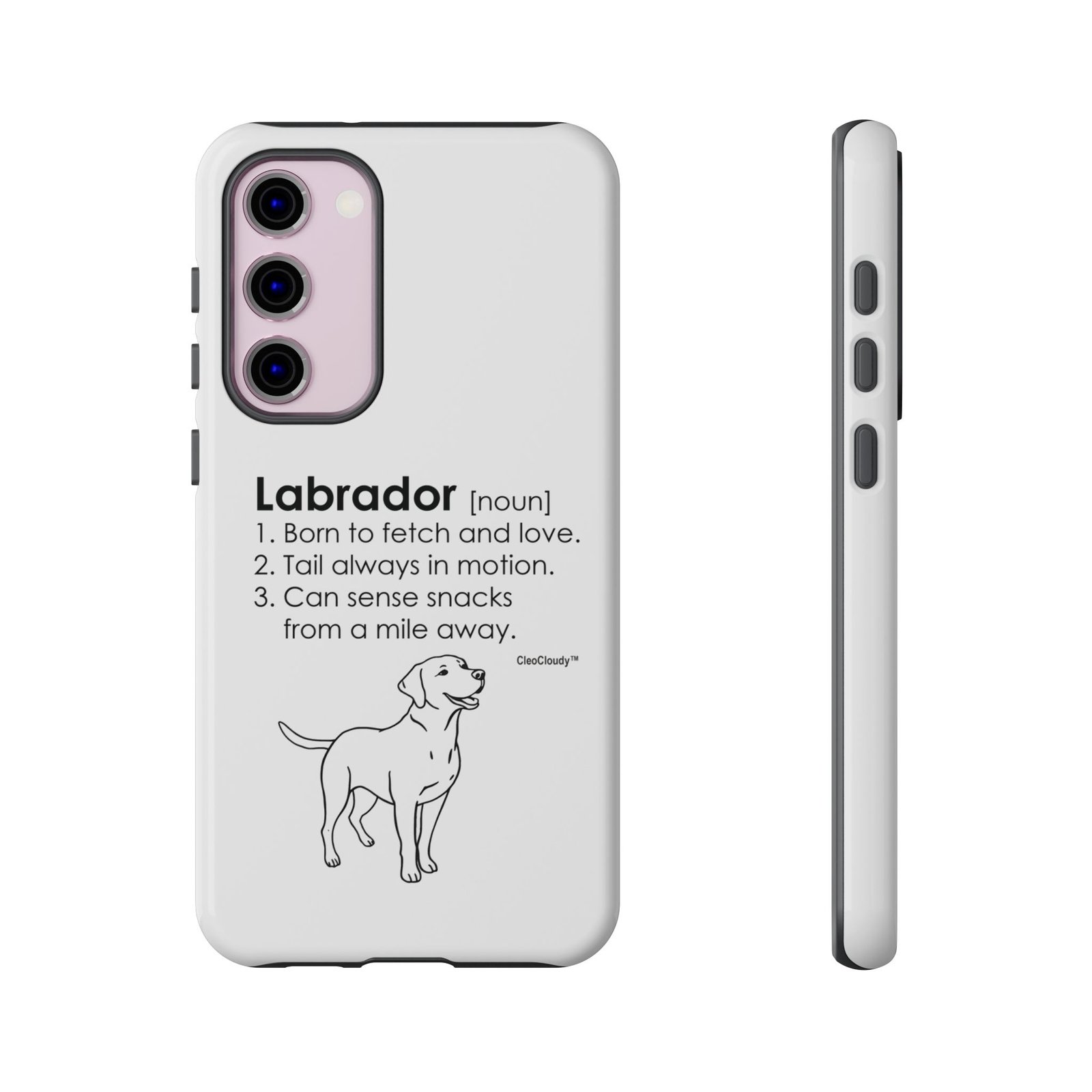 Labrador Definition Phone Case | Minimalist Dog Lover Gift | Glossy Tough iPhone, Samsung & Pixel Cover - Image 64