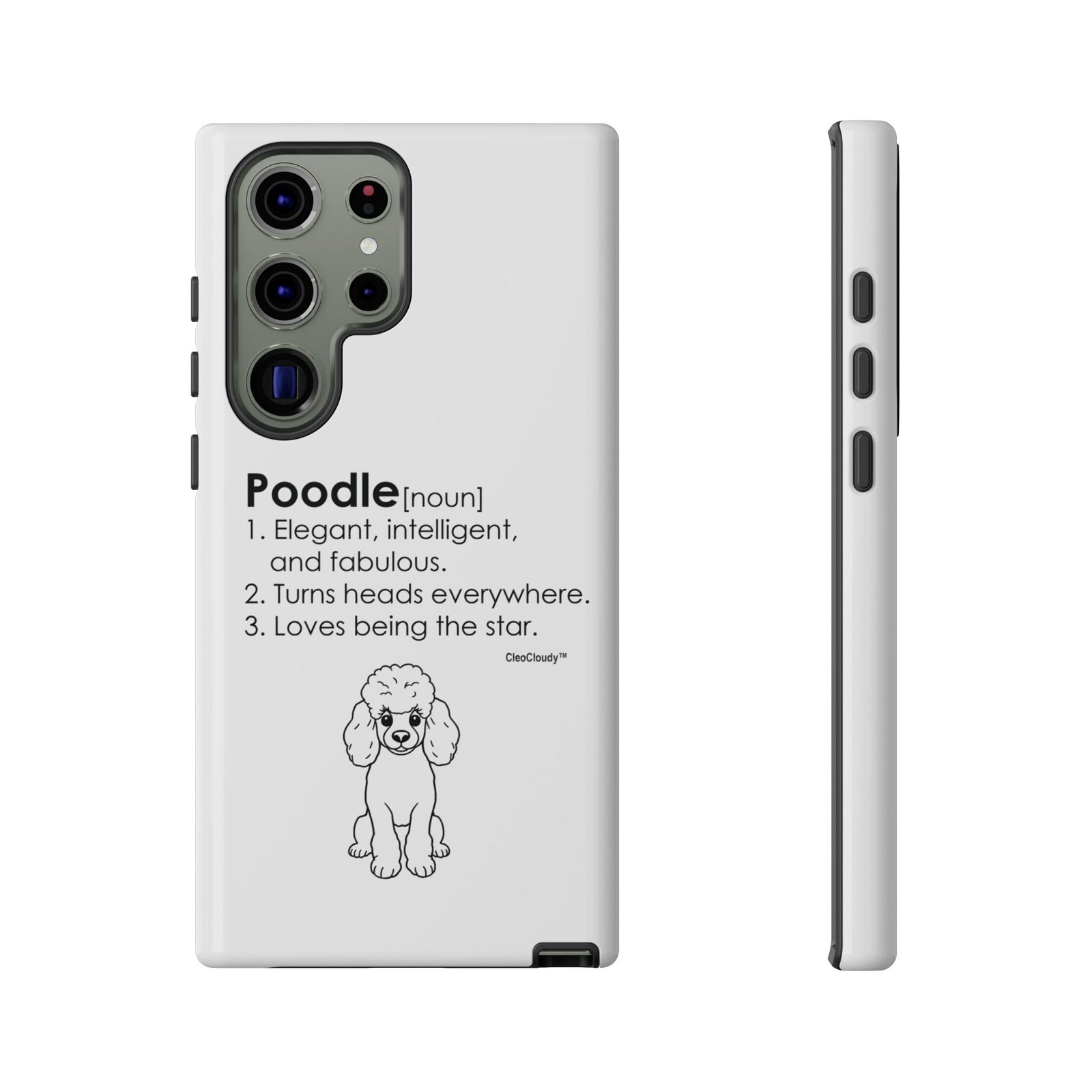 Poodle Definition Phone Case | Glossy Tough iPhone, Samsung & Pixel Cover - Image 68