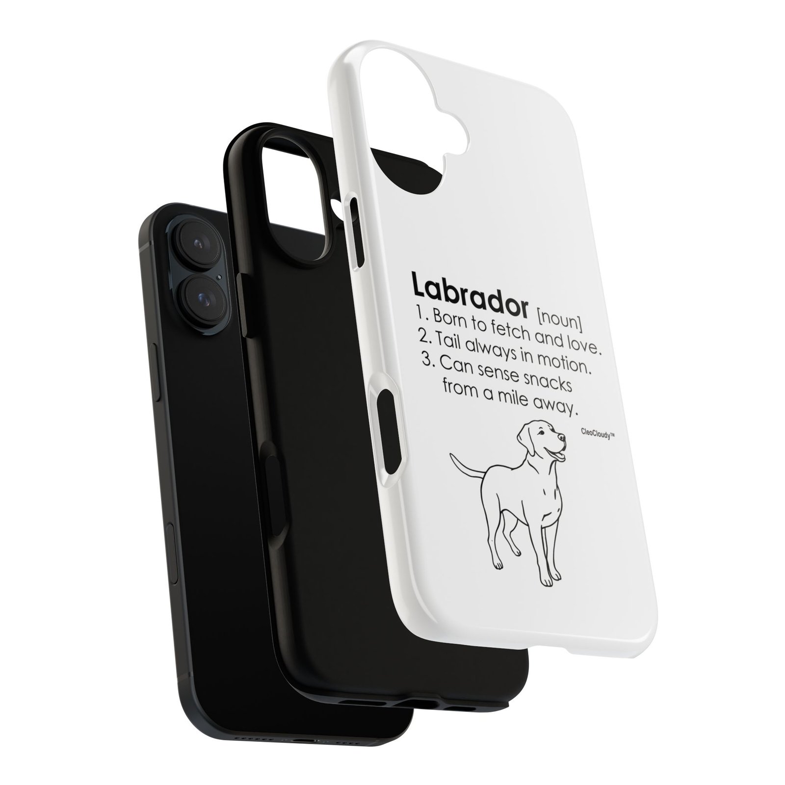 Labrador Definition Phone Case | Minimalist Dog Lover Gift | Glossy Tough iPhone, Samsung & Pixel Cover - Image 118