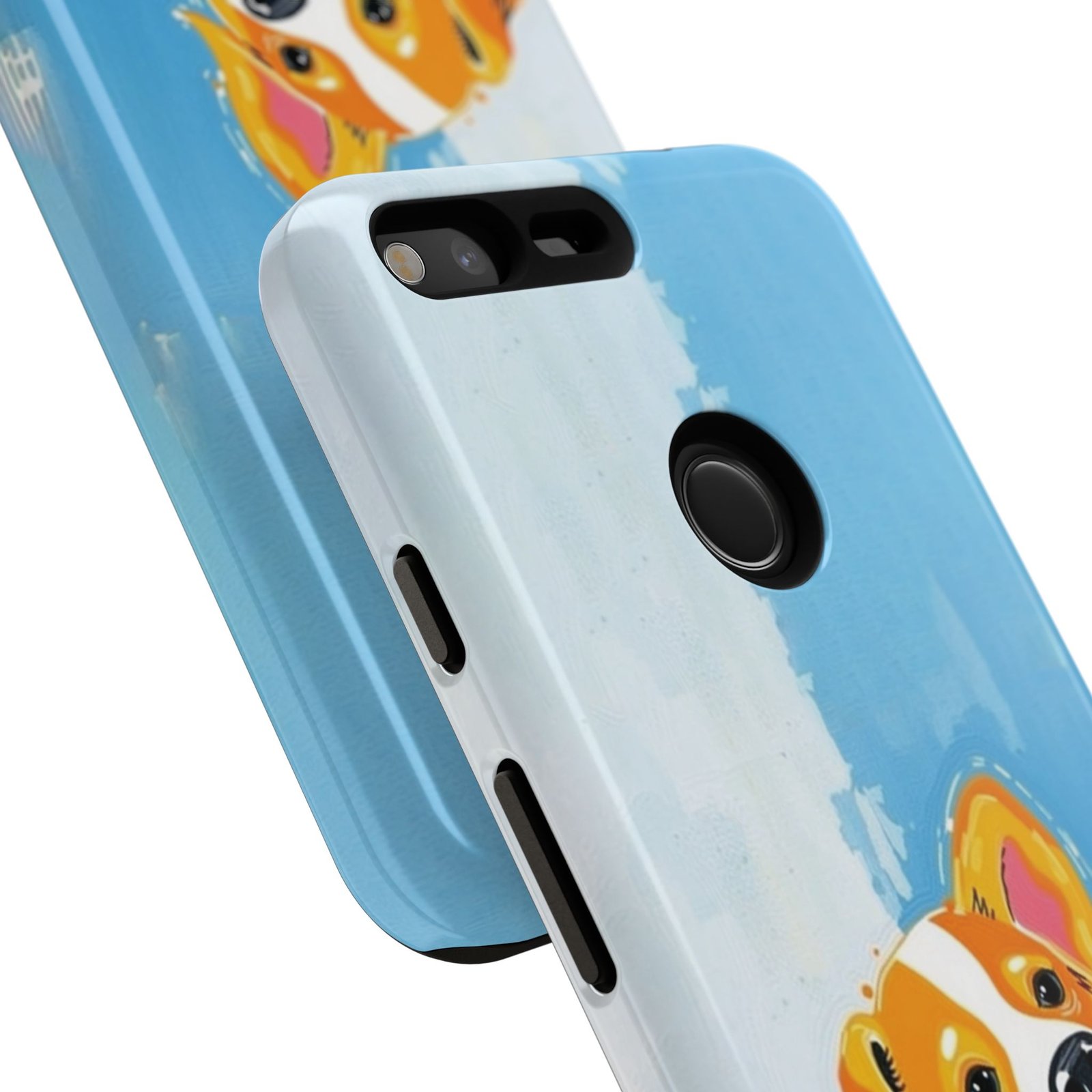 Stay Pawsitive Corgi Phone Case | Funny Dog Mom Gift, Cute Pet Lover iPhone & Samsung Cover | CleoCloudy™ Glossy Protective Case - Image 156