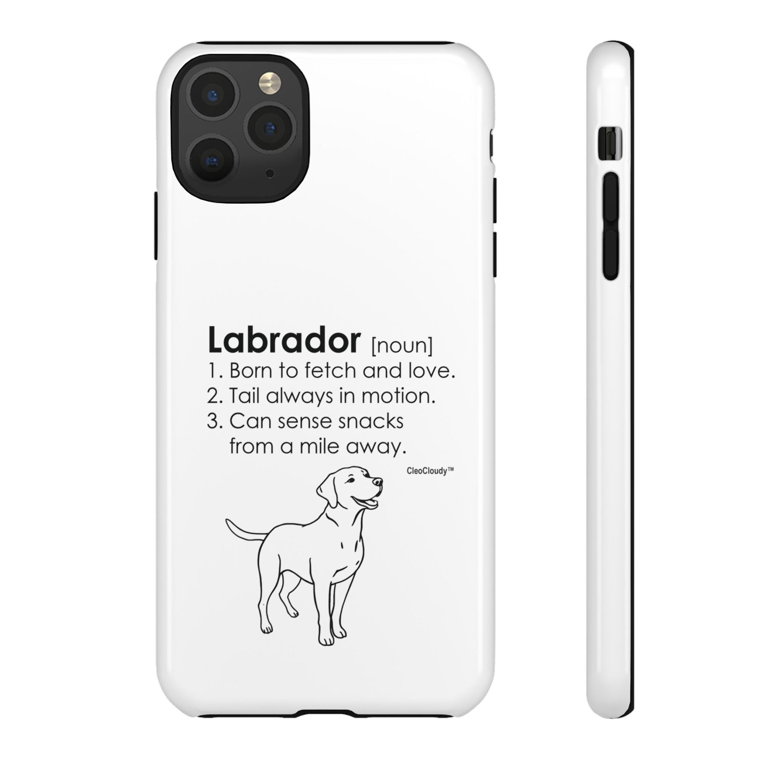 Labrador Definition Phone Case | Minimalist Dog Lover Gift | Glossy Tough iPhone, Samsung & Pixel Cover - Image 12