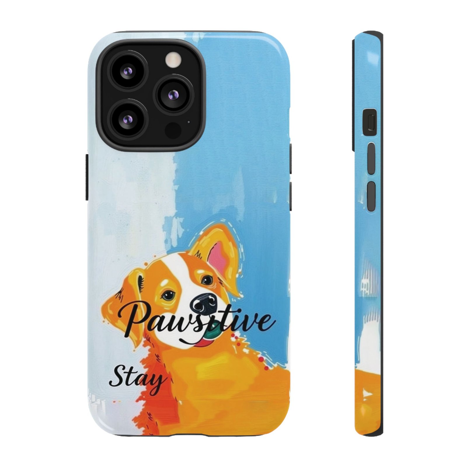 Stay Pawsitive Corgi Phone Case | Funny Dog Mom Gift, Cute Pet Lover iPhone & Samsung Cover | CleoCloudy™ Glossy Protective Case - Image 22