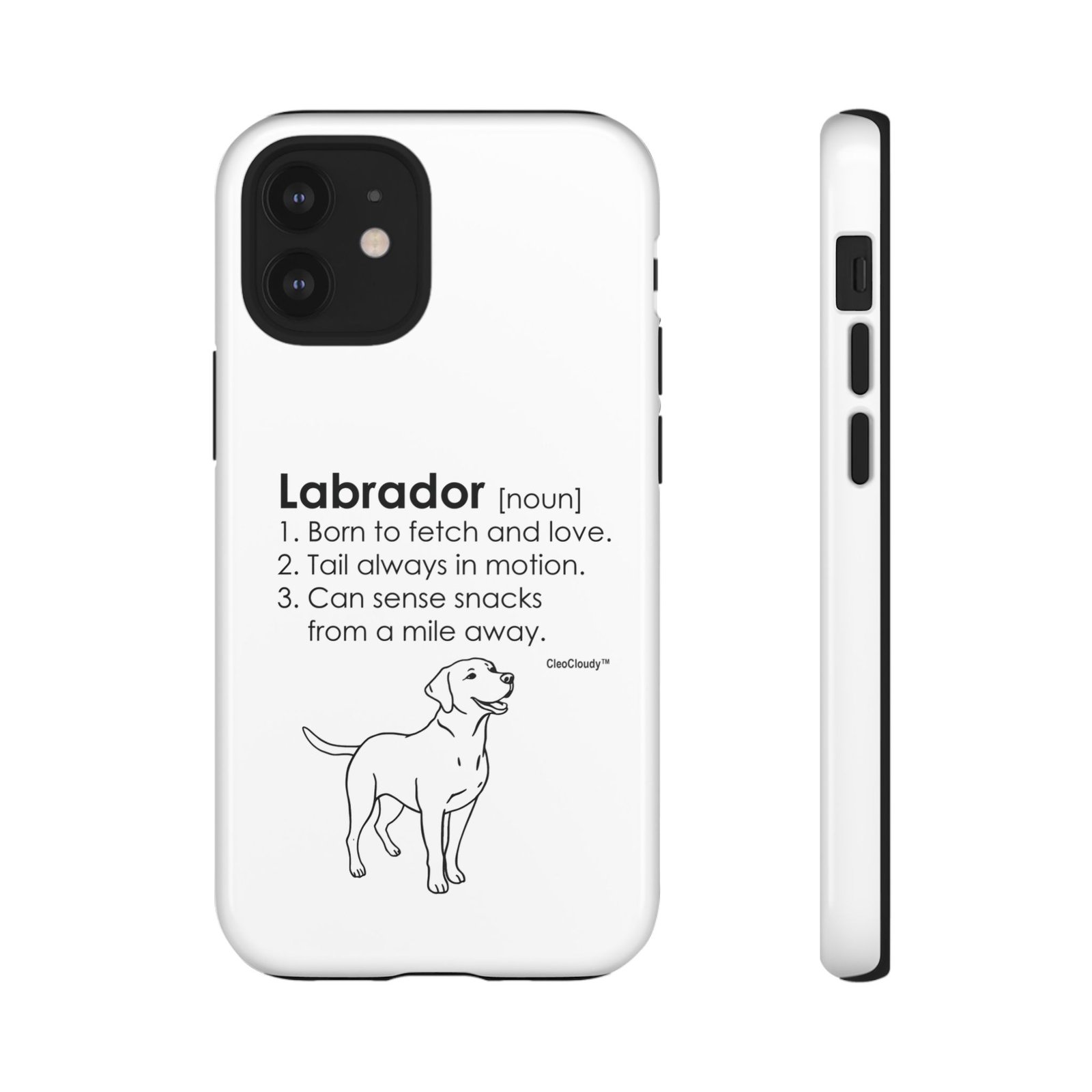 Labrador Definition Phone Case | Minimalist Dog Lover Gift | Glossy Tough iPhone, Samsung & Pixel Cover - Image 16