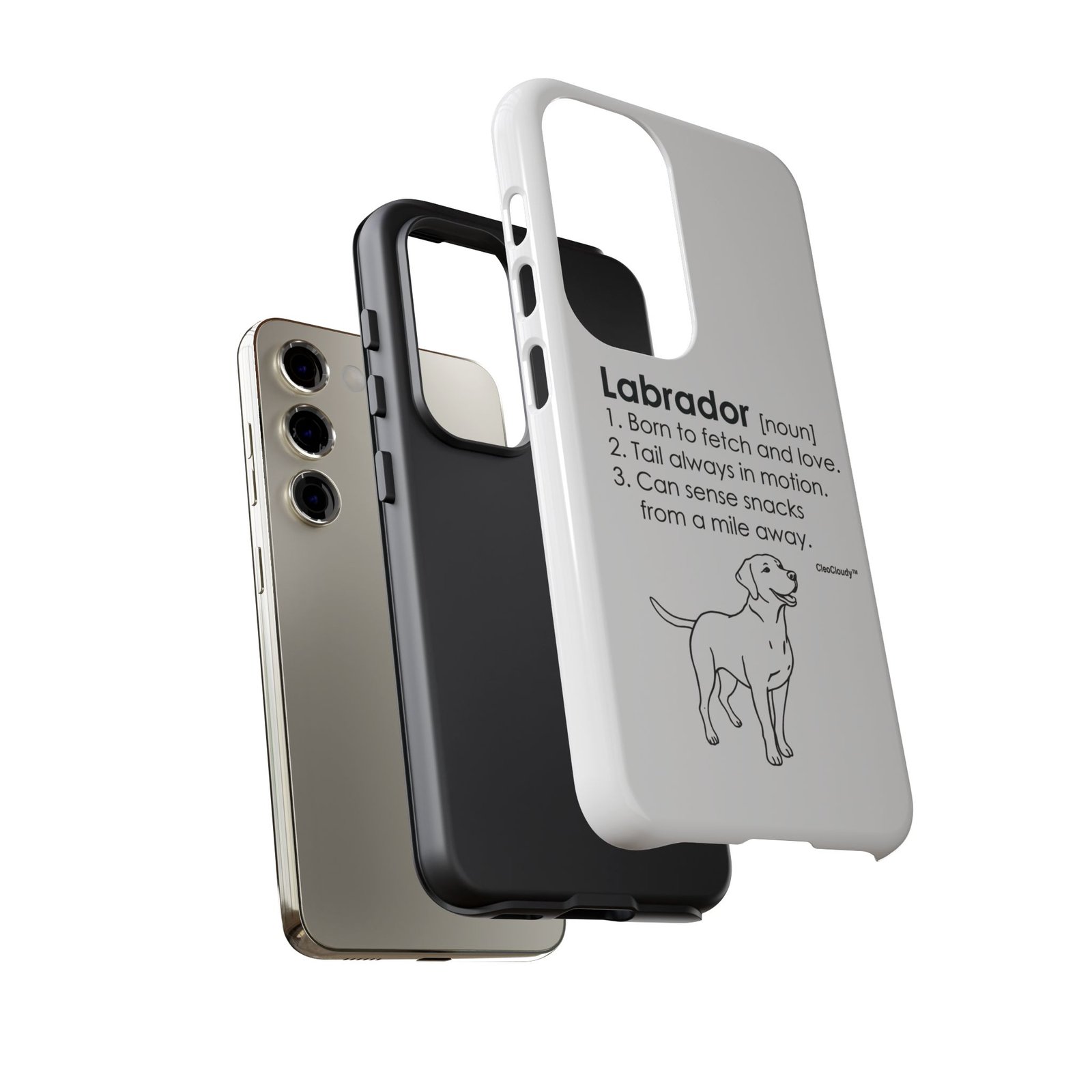 Labrador Definition Phone Case | Minimalist Dog Lover Gift | Glossy Tough iPhone, Samsung & Pixel Cover - Image 62