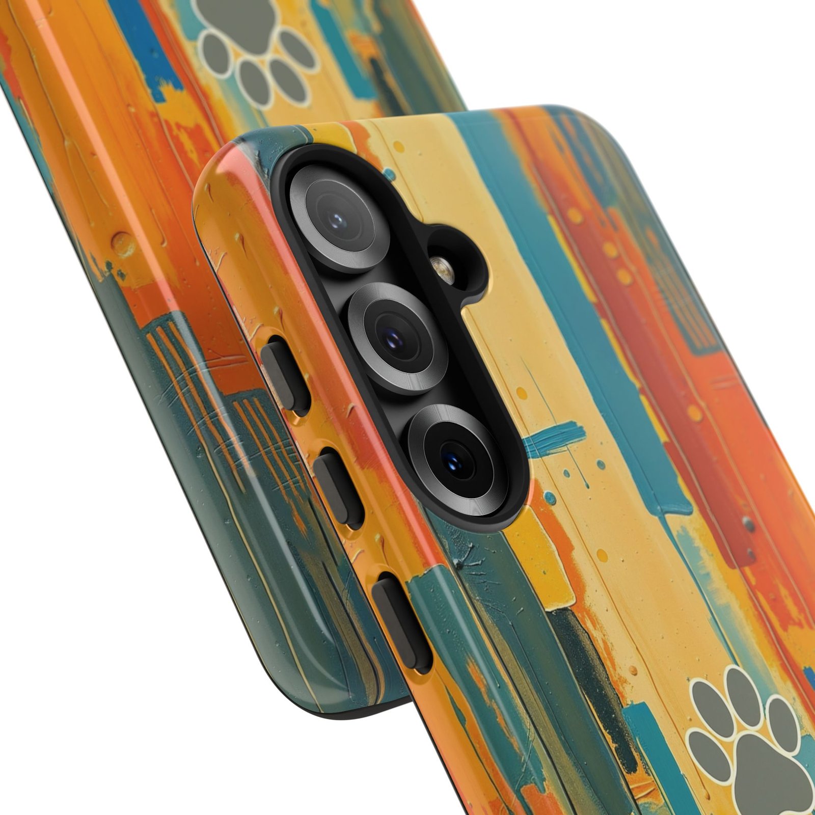 Stay Pawsitive Abstract Paw Phone Case | Dog Lover Gift | Glossy Tough iPhone, Samsung & Pixel Cover - Image 159