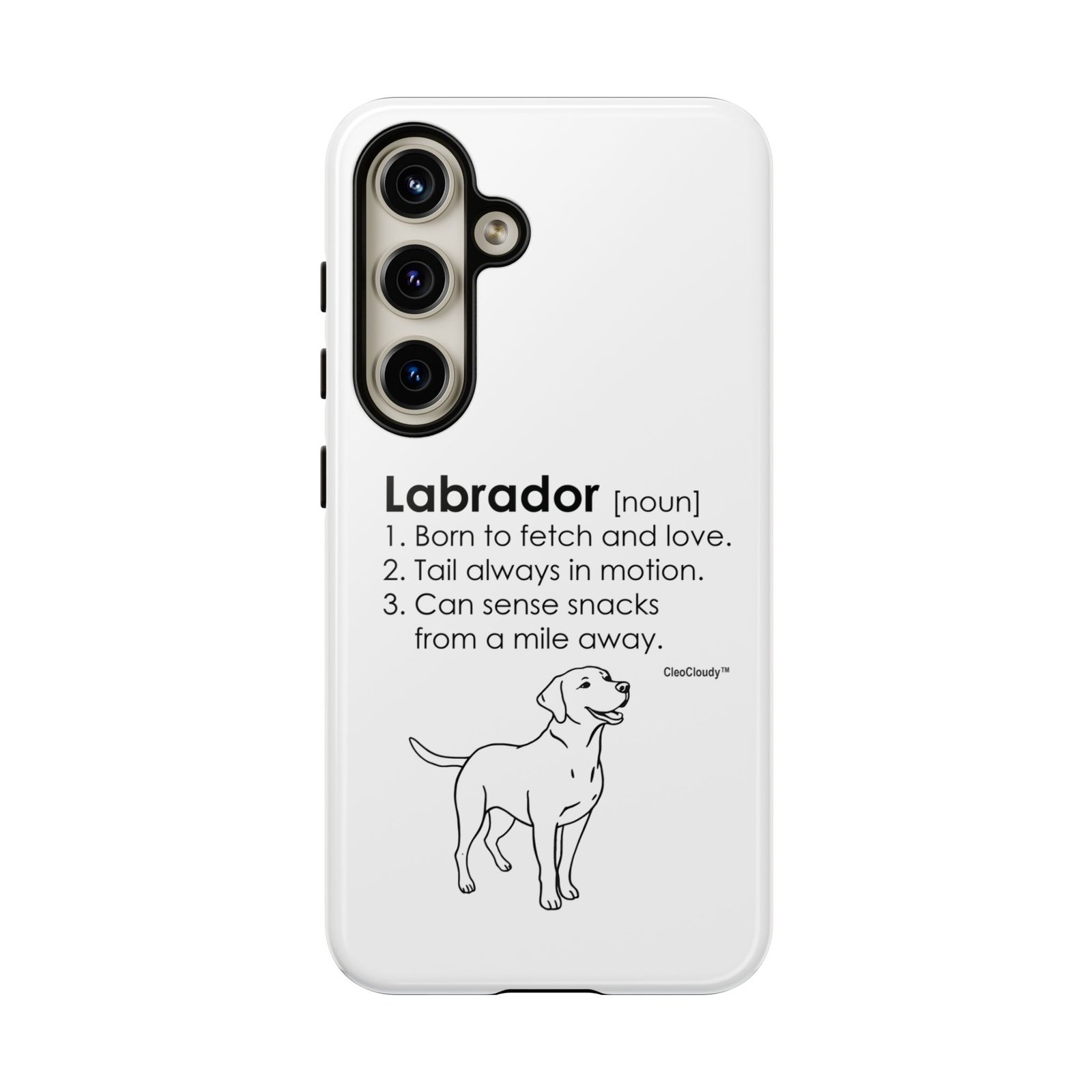 Labrador Definition Phone Case | Minimalist Dog Lover Gift | Glossy Tough iPhone, Samsung & Pixel Cover - Image 92
