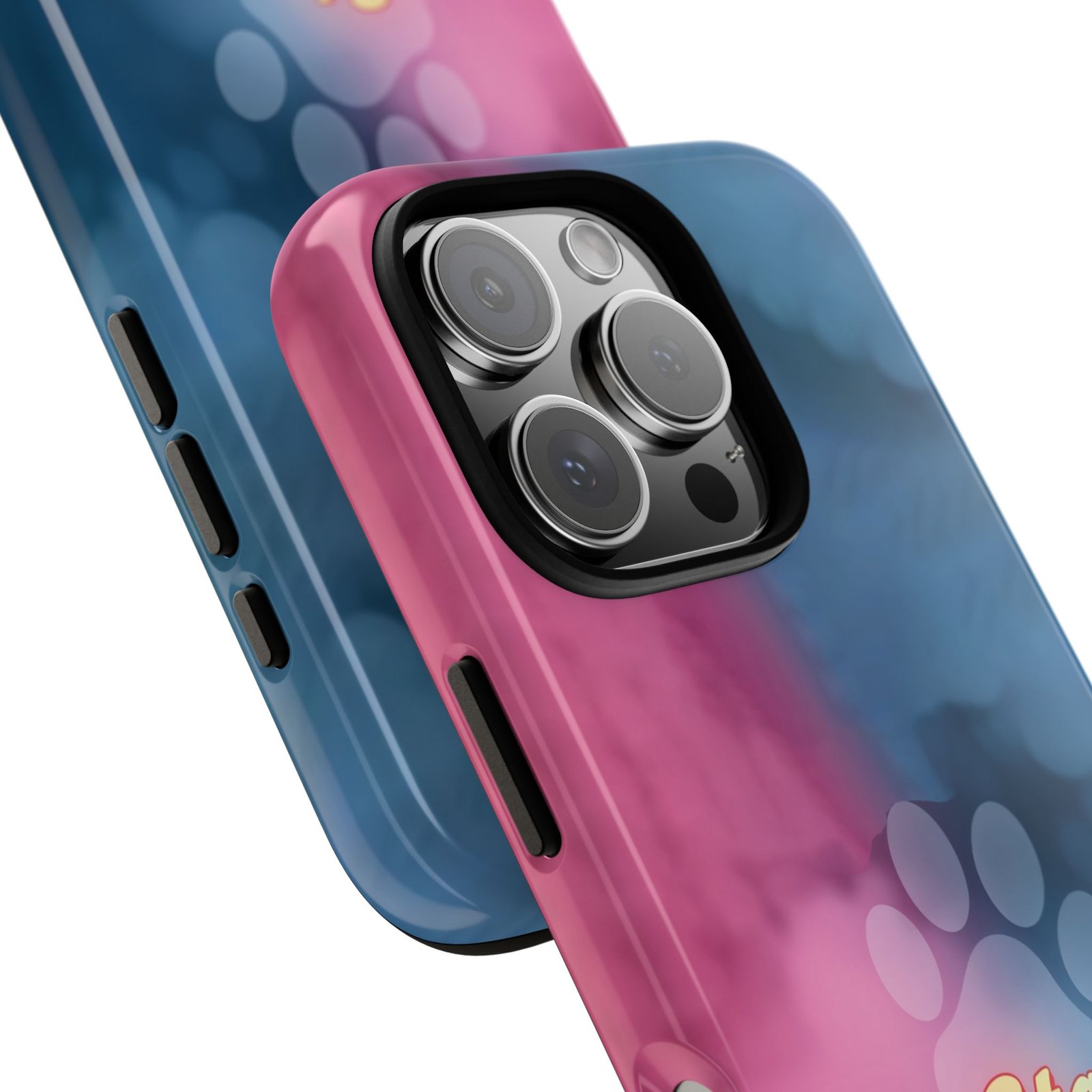 Stay Pawsitive Neon Paw Phone Case | Colorful Dog Lover Gift | Glossy Tough iPhone, Samsung & Pixel Cover - Image 121