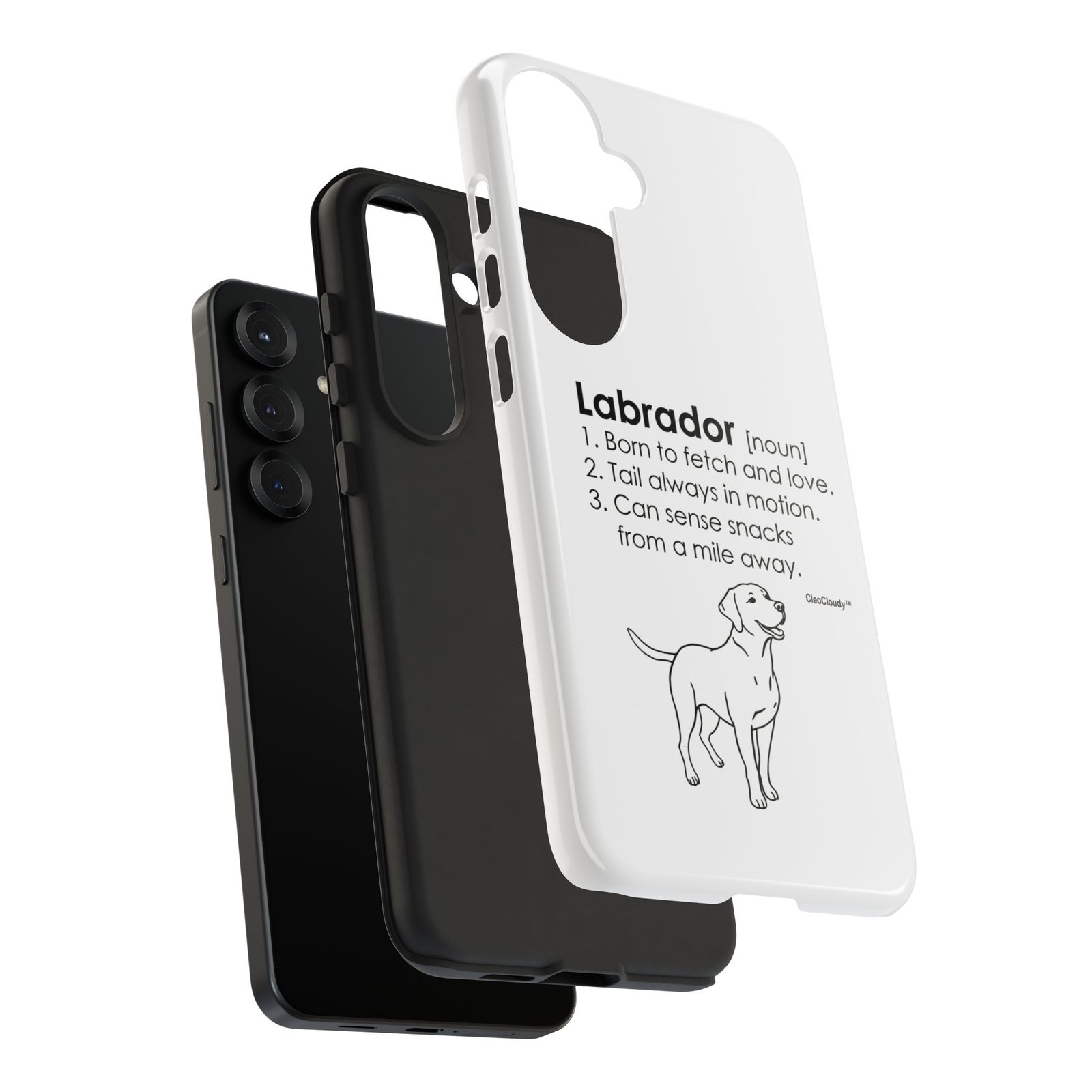 Labrador Definition Phone Case | Minimalist Dog Lover Gift | Glossy Tough iPhone, Samsung & Pixel Cover - Image 165