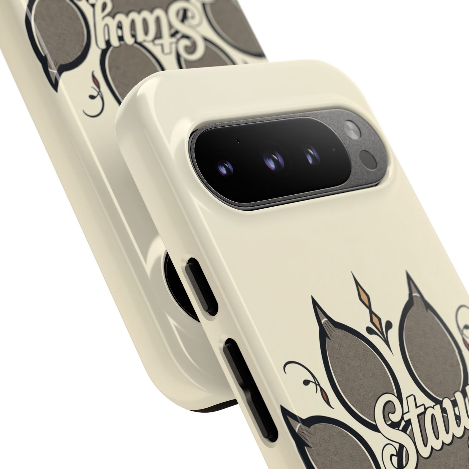 Stay Pawsitive Floral Paw Phone Case | Dog Lover Gift | Glossy Tough iPhone, Samsung & Pixel Cover - Image 132