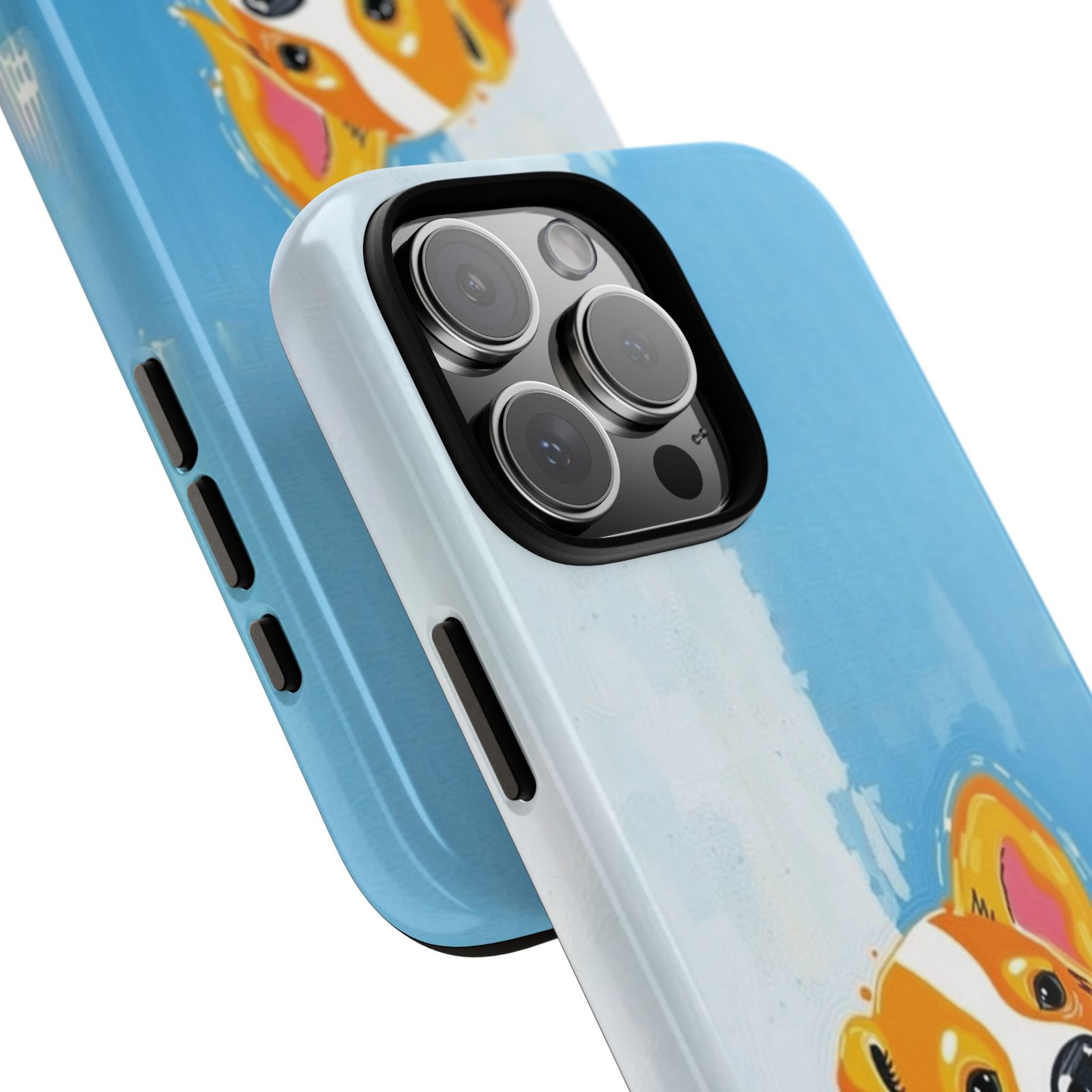 Stay Pawsitive Corgi Phone Case | Funny Dog Mom Gift, Cute Pet Lover iPhone & Samsung Cover | CleoCloudy™ Glossy Protective Case - Image 125