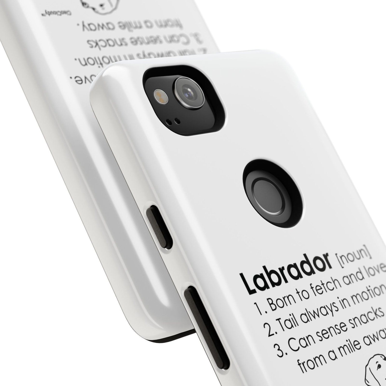 Labrador Definition Phone Case | Minimalist Dog Lover Gift | Glossy Tough iPhone, Samsung & Pixel Cover - Image 138