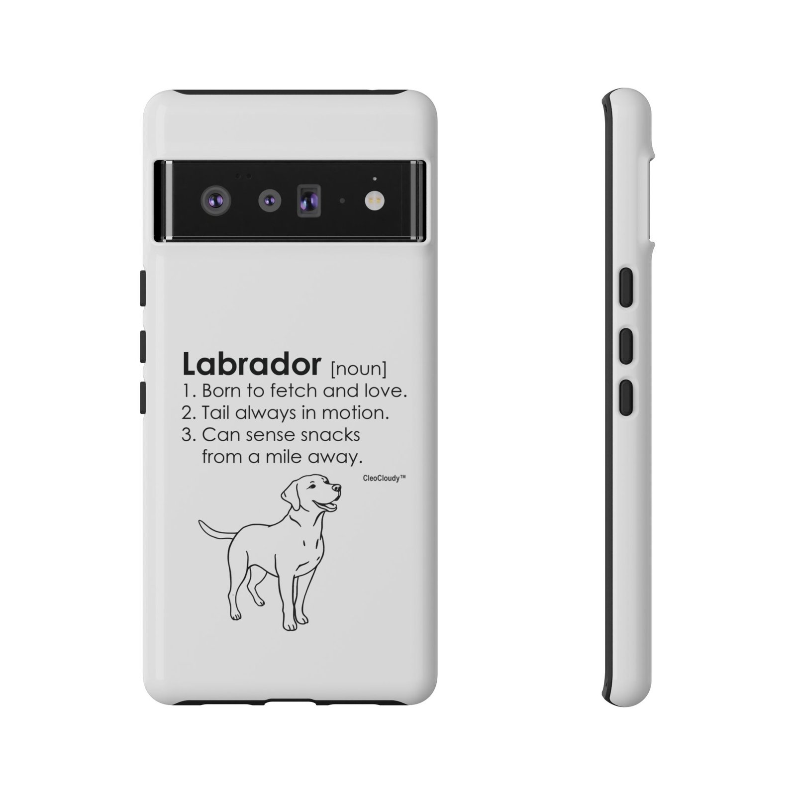 Labrador Definition Phone Case | Minimalist Dog Lover Gift | Glossy Tough iPhone, Samsung & Pixel Cover - Image 76