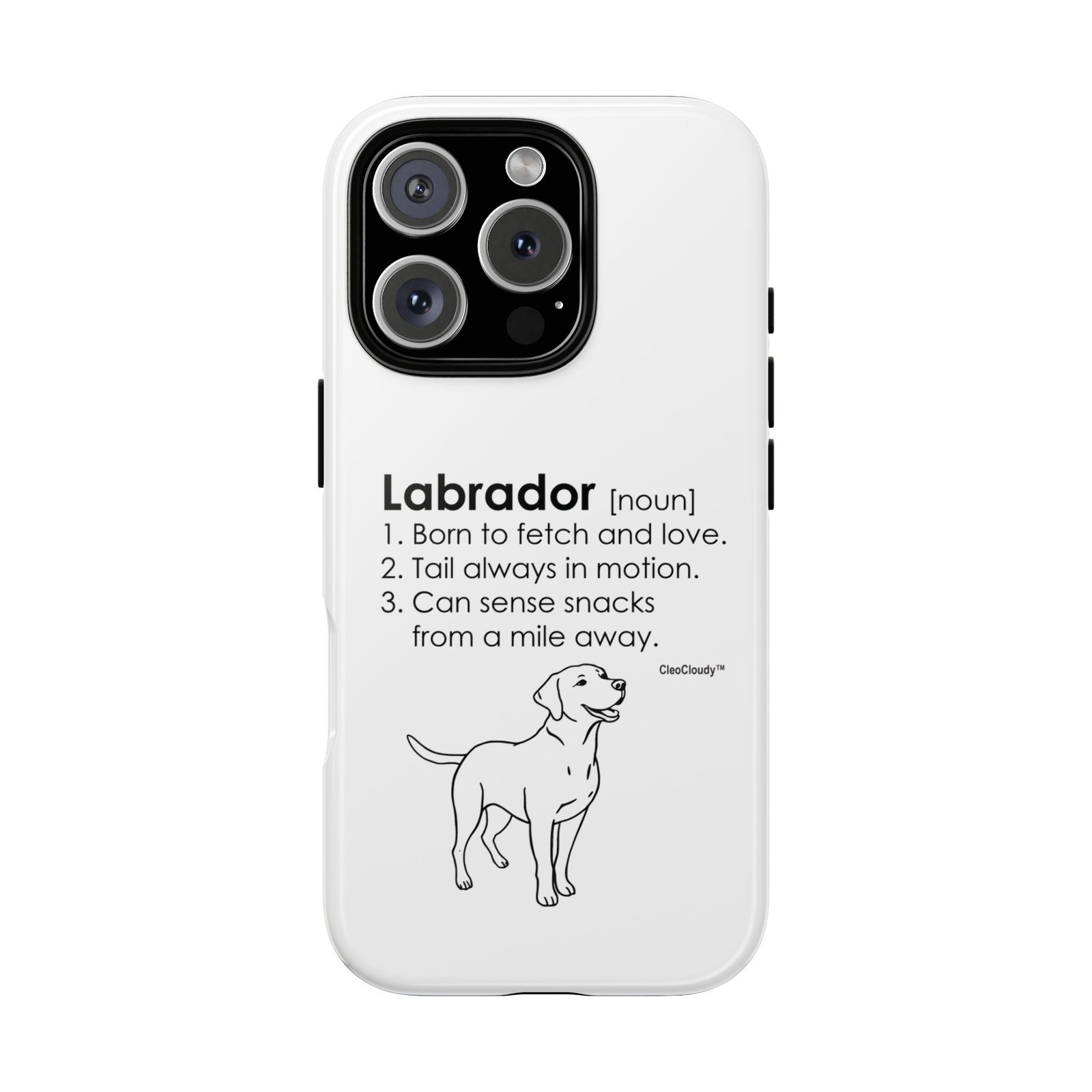 Labrador Definition Phone Case | Minimalist Dog Lover Gift | Glossy Tough iPhone, Samsung & Pixel Cover - Image 120