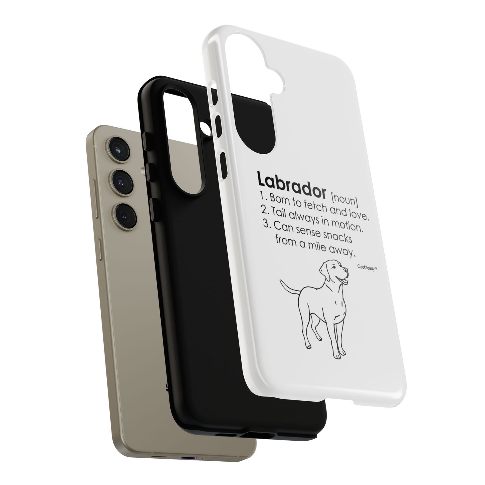 Labrador Definition Phone Case | Minimalist Dog Lover Gift | Glossy Tough iPhone, Samsung & Pixel Cover - Image 99