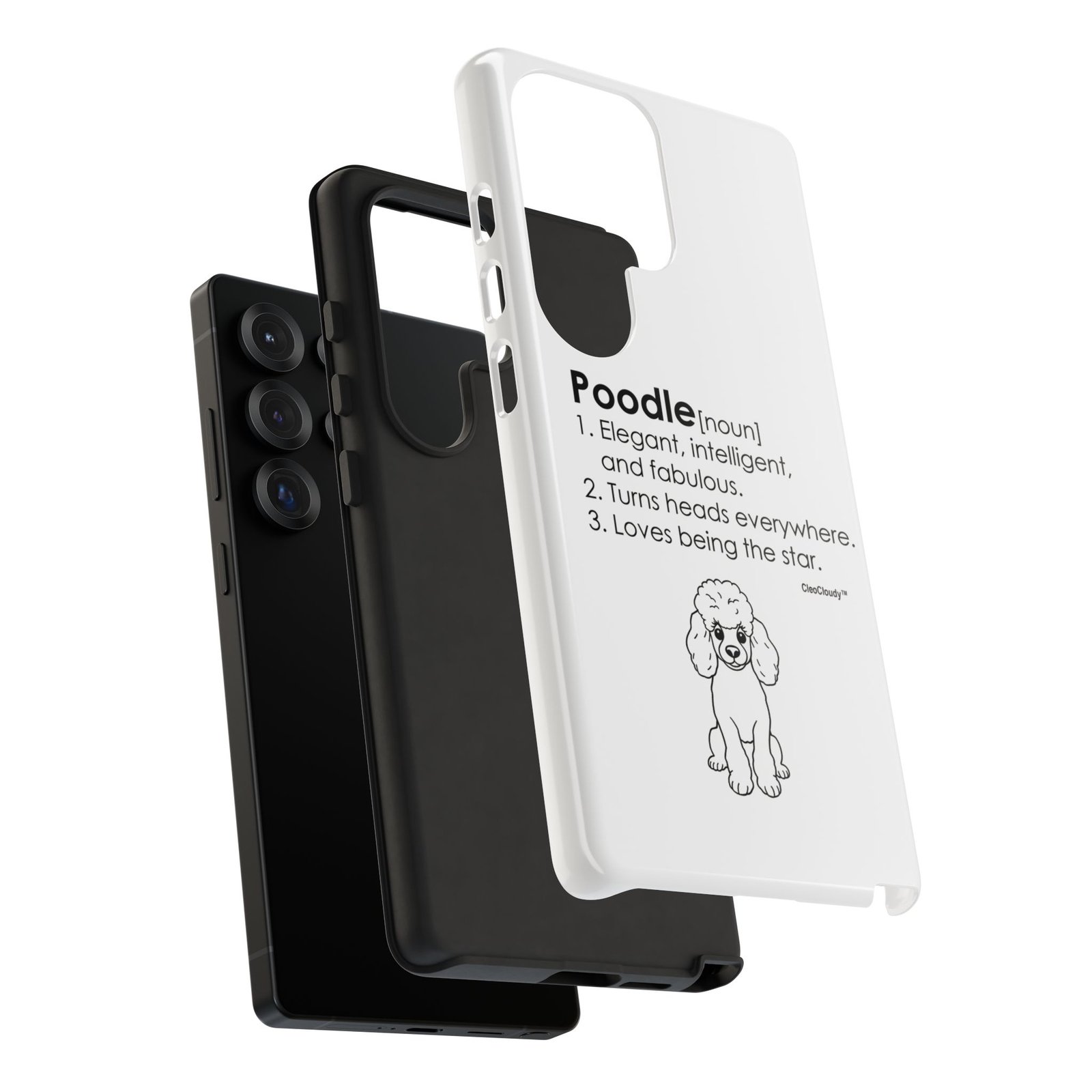 Poodle Definition Phone Case | Glossy Tough iPhone, Samsung & Pixel Cover - Image 169