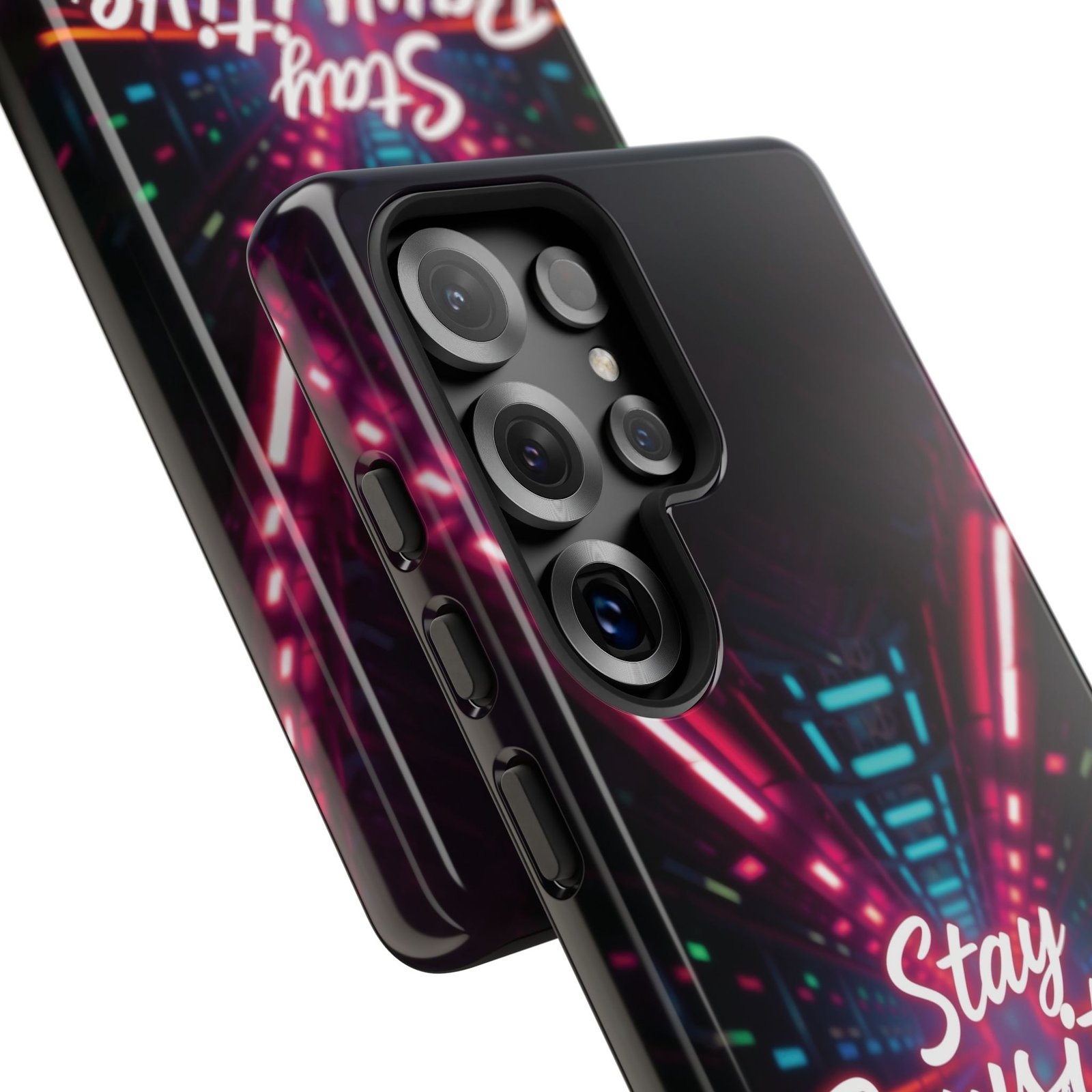 Stay Pawsitive Cyber Tunnel Phone Case | Futuristic Dog Lover Gift | Glossy Tough iPhone, Samsung & Pixel Cover - Image 167