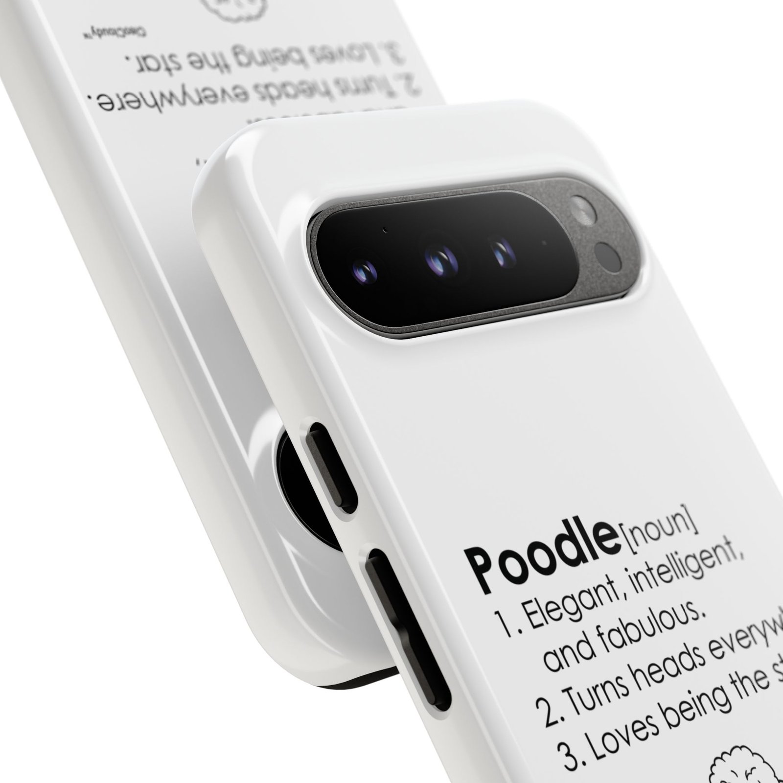 Poodle Definition Phone Case | Glossy Tough iPhone, Samsung & Pixel Cover - Image 135