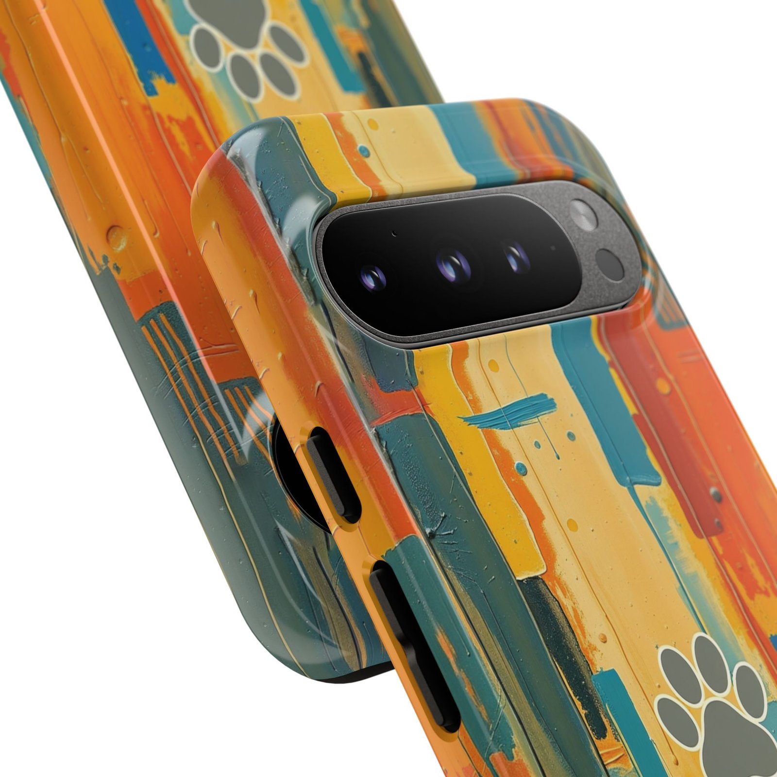 Stay Pawsitive Abstract Paw Phone Case | Dog Lover Gift | Glossy Tough iPhone, Samsung & Pixel Cover - Image 132