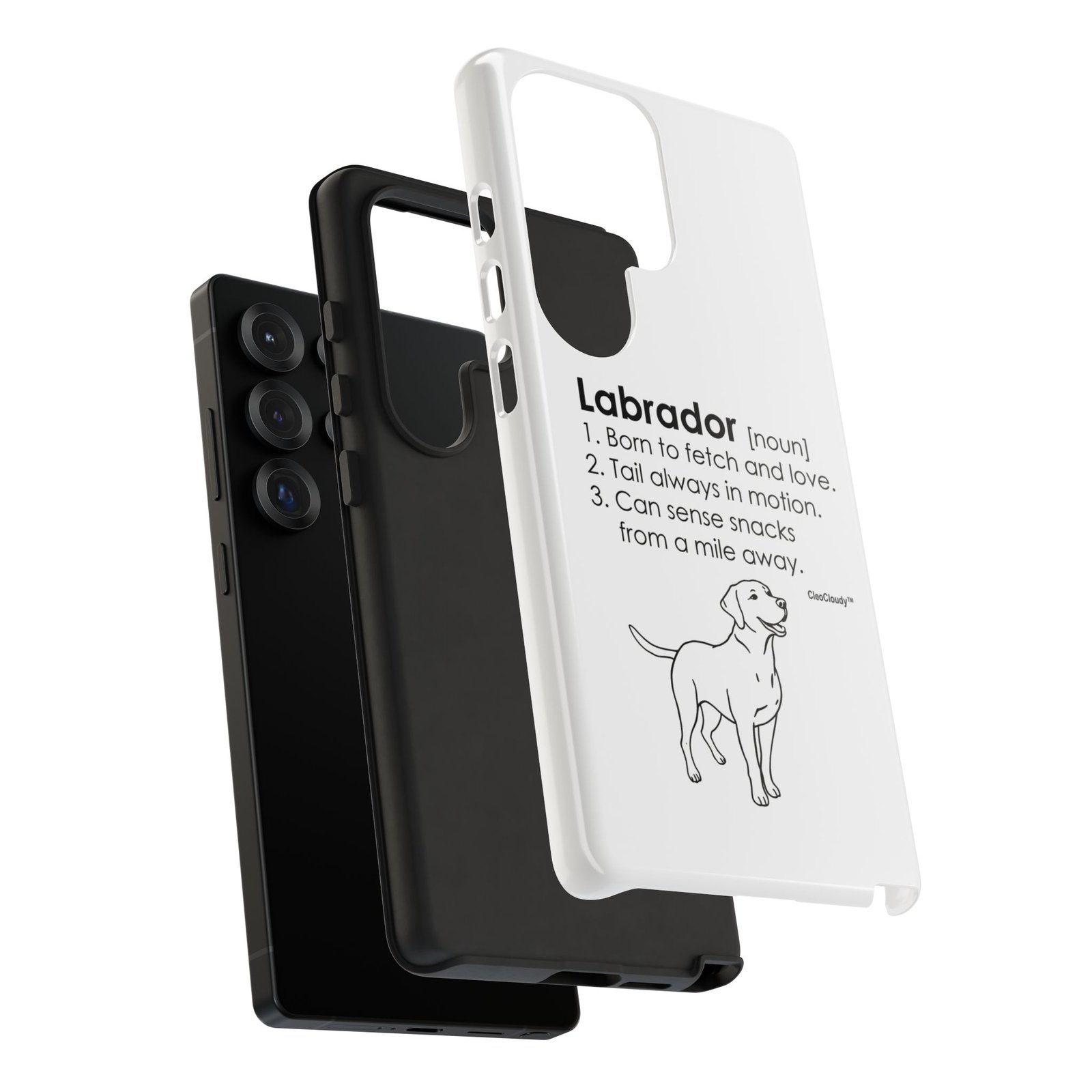 Labrador Definition Phone Case | Minimalist Dog Lover Gift | Glossy Tough iPhone, Samsung & Pixel Cover - Image 169