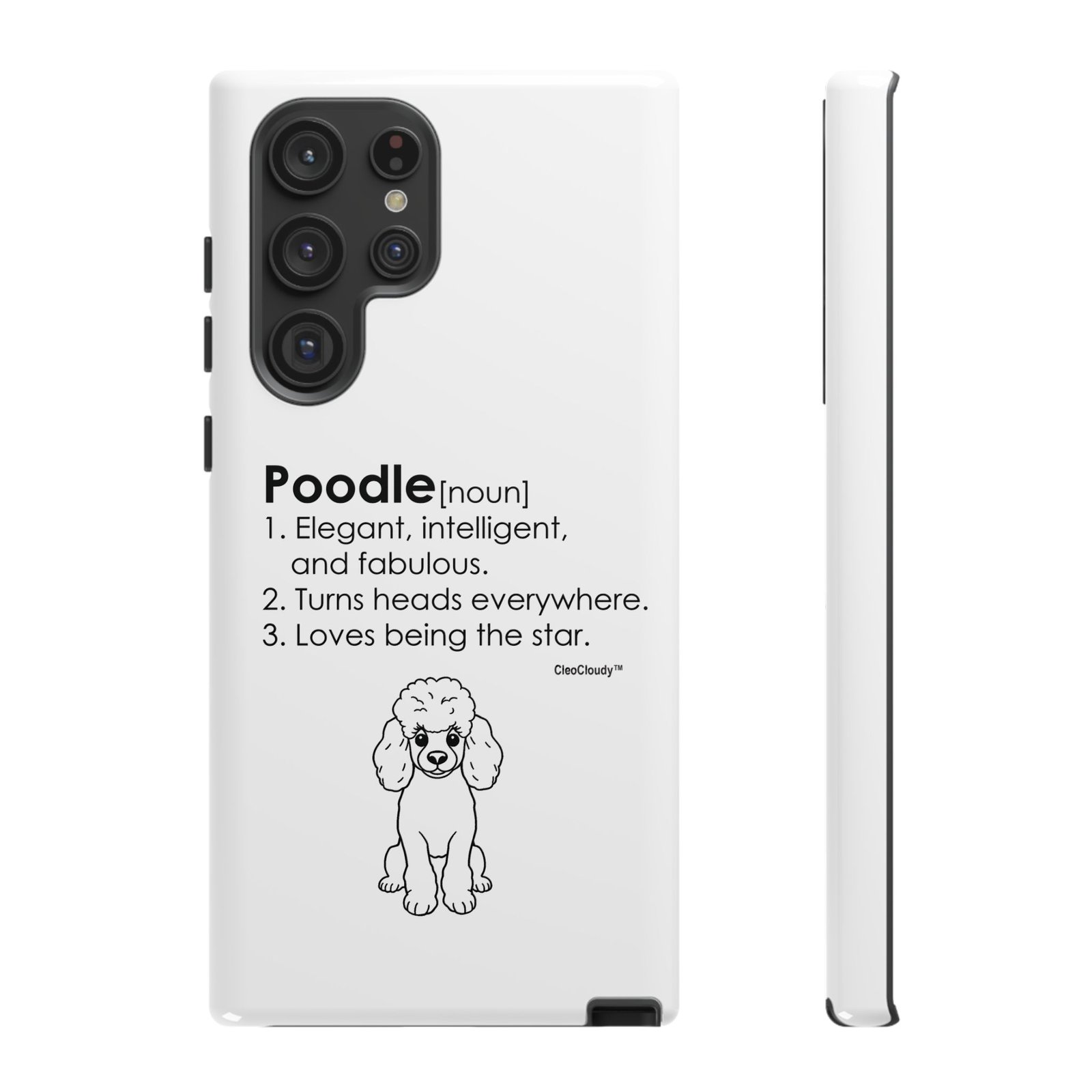 Poodle Definition Phone Case | Glossy Tough iPhone, Samsung & Pixel Cover - Image 42