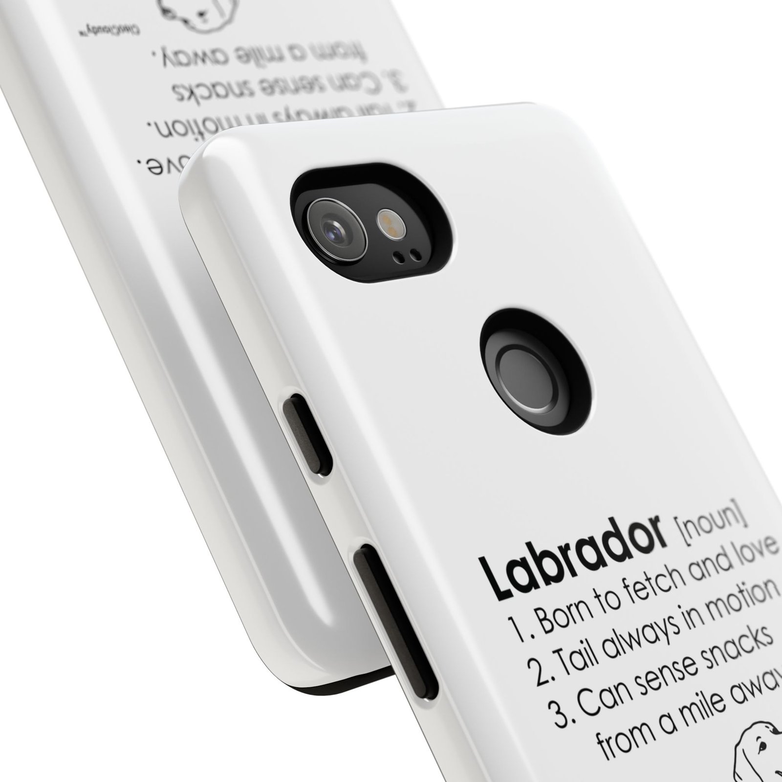 Labrador Definition Phone Case | Minimalist Dog Lover Gift | Glossy Tough iPhone, Samsung & Pixel Cover - Image 141