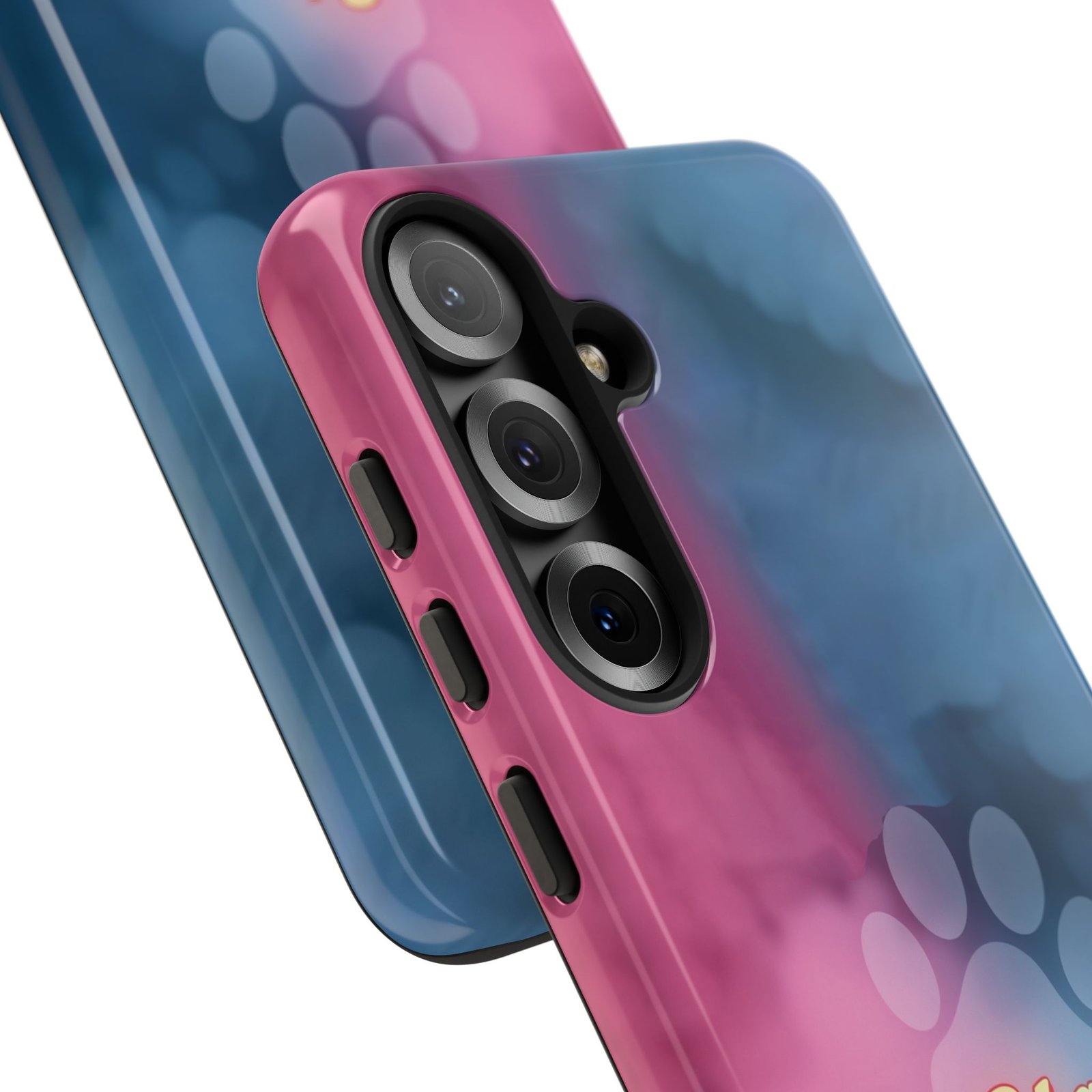 Stay Pawsitive Neon Paw Phone Case | Colorful Dog Lover Gift | Glossy Tough iPhone, Samsung & Pixel Cover - Image 159