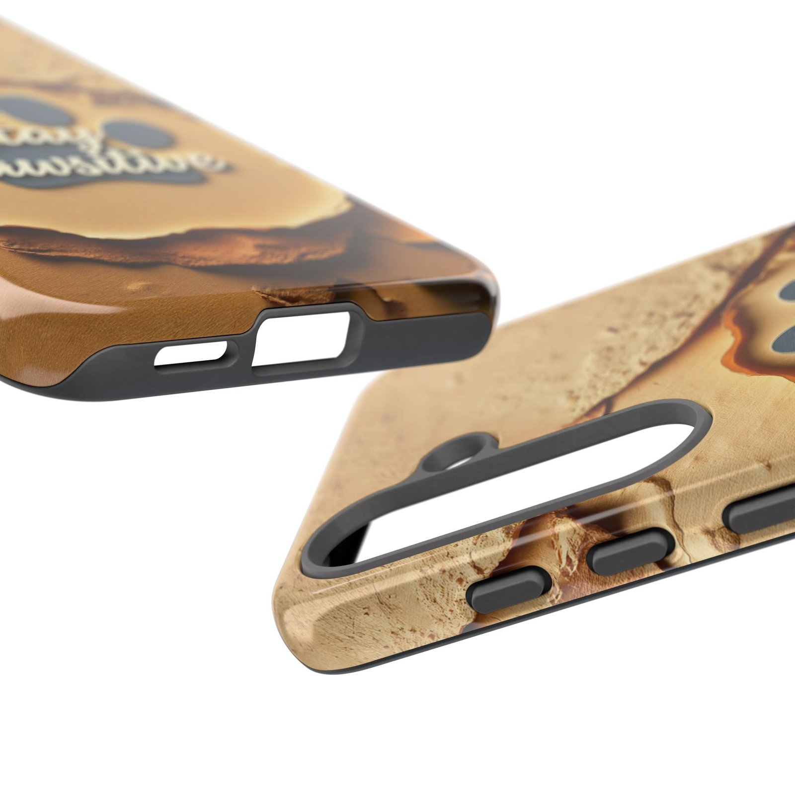 Stay Pawsitive Sand Paw Phone Case | Warm Earth-Tone Dog Lover Gift | Glossy Tough iPhone, Samsung & Pixel Cover - Image 161