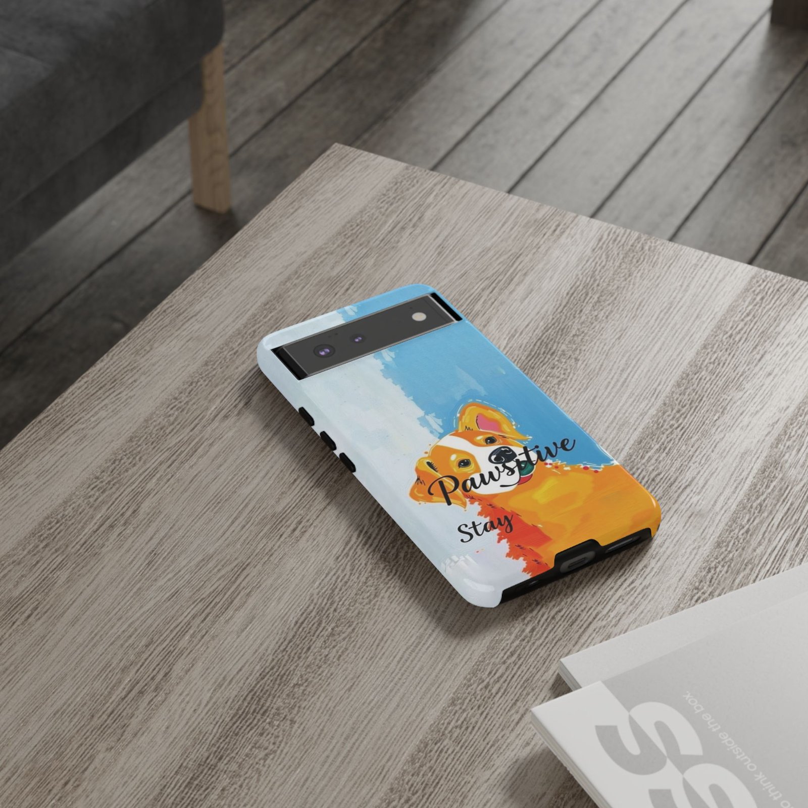 Stay Pawsitive Corgi Phone Case | Funny Dog Mom Gift, Cute Pet Lover iPhone & Samsung Cover | CleoCloudy™ Glossy Protective Case - Image 33