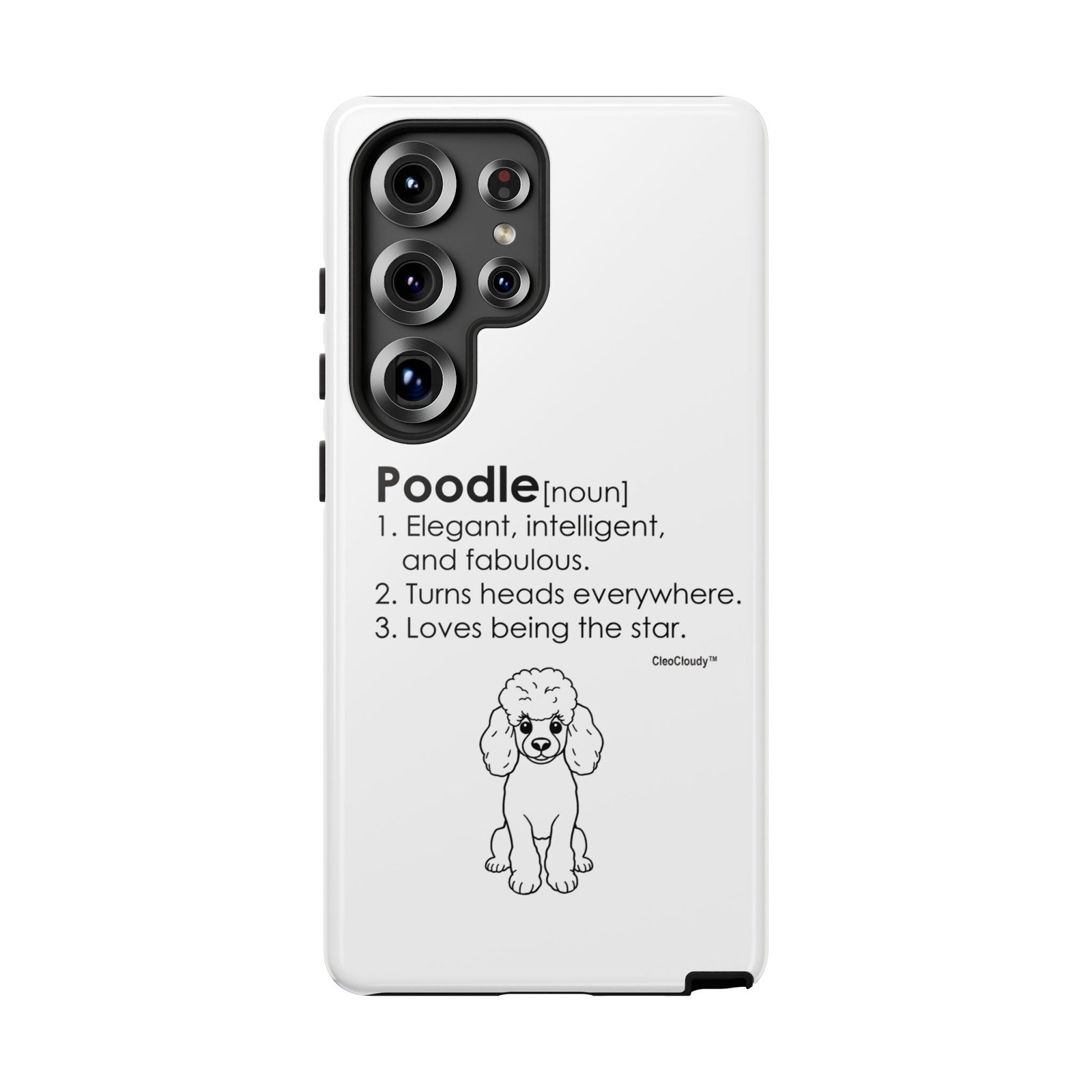Poodle Definition Phone Case | Glossy Tough iPhone, Samsung & Pixel Cover - Image 166