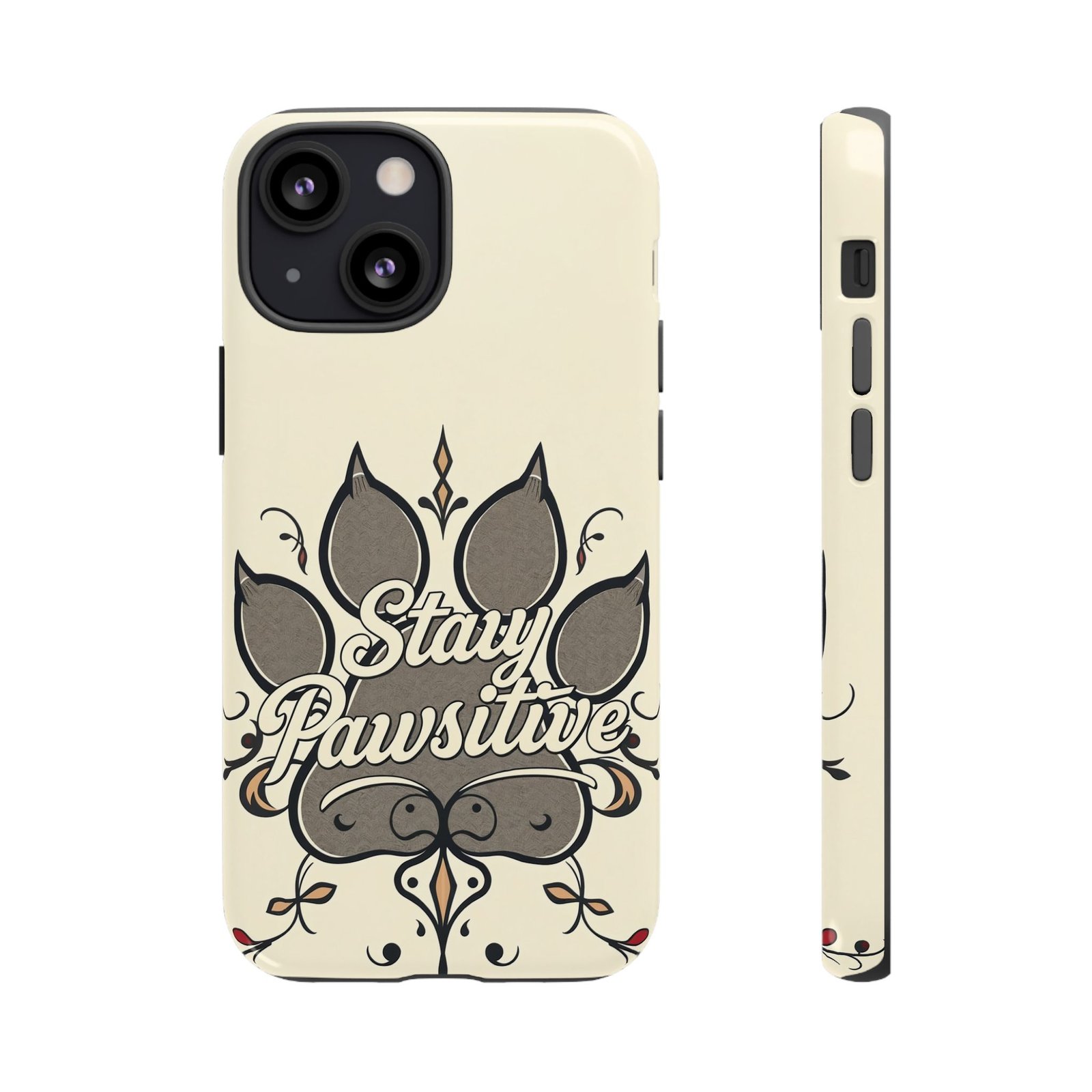 Stay Pawsitive Floral Paw Phone Case | Dog Lover Gift | Glossy Tough iPhone, Samsung & Pixel Cover - Image 20