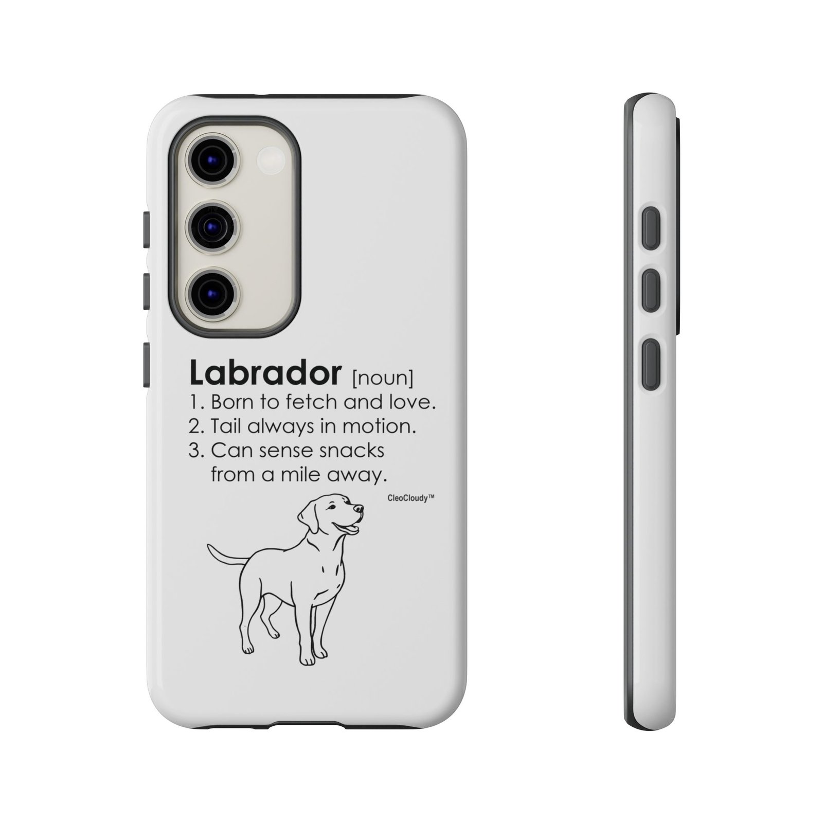 Labrador Definition Phone Case | Minimalist Dog Lover Gift | Glossy Tough iPhone, Samsung & Pixel Cover - Image 60