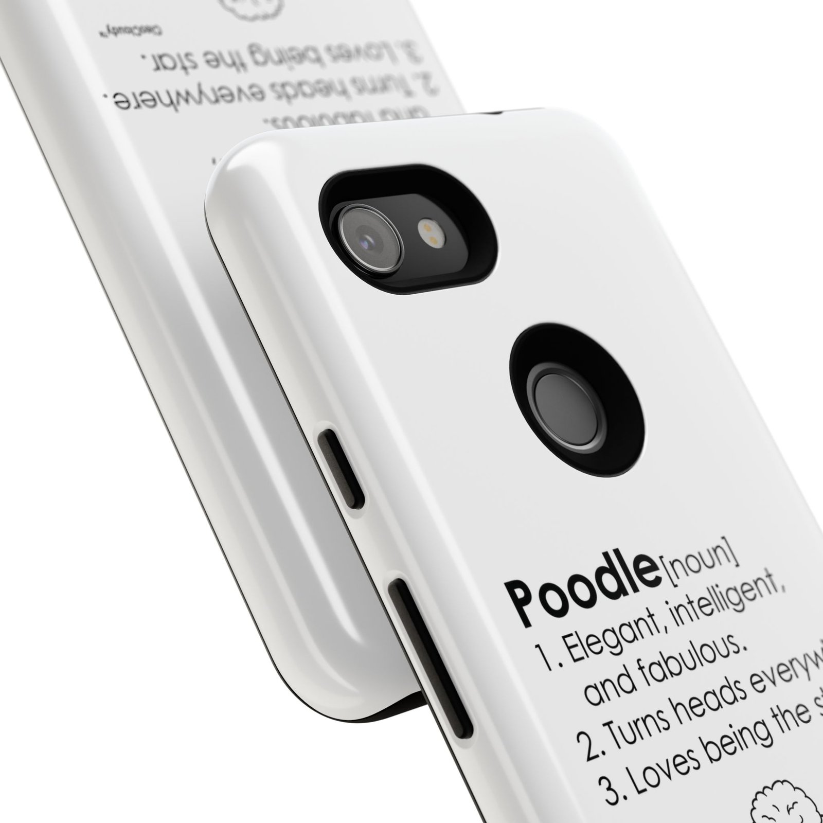 Poodle Definition Phone Case | Glossy Tough iPhone, Samsung & Pixel Cover - Image 147