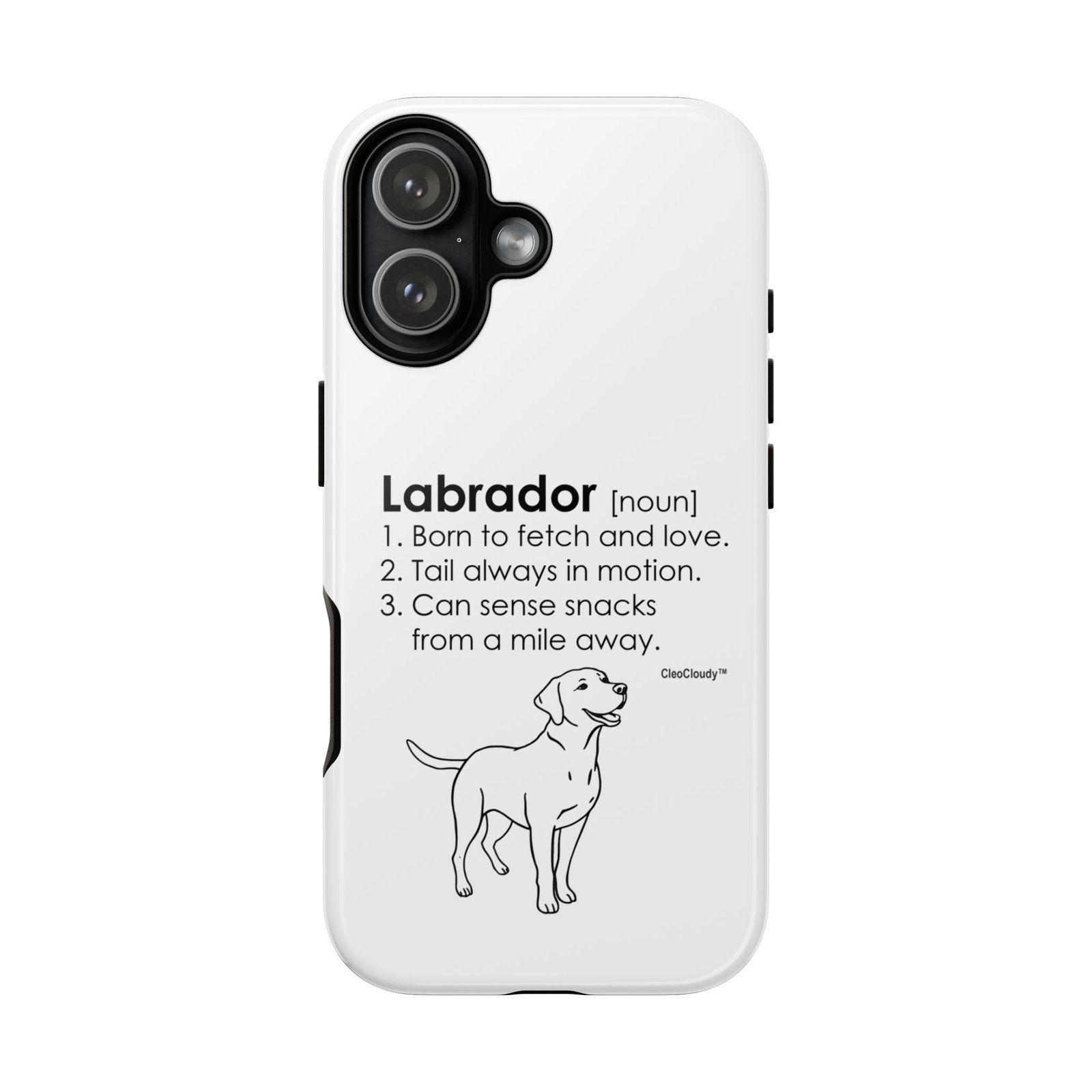 Labrador Definition Phone Case | Minimalist Dog Lover Gift | Glossy Tough iPhone, Samsung & Pixel Cover - Image 170