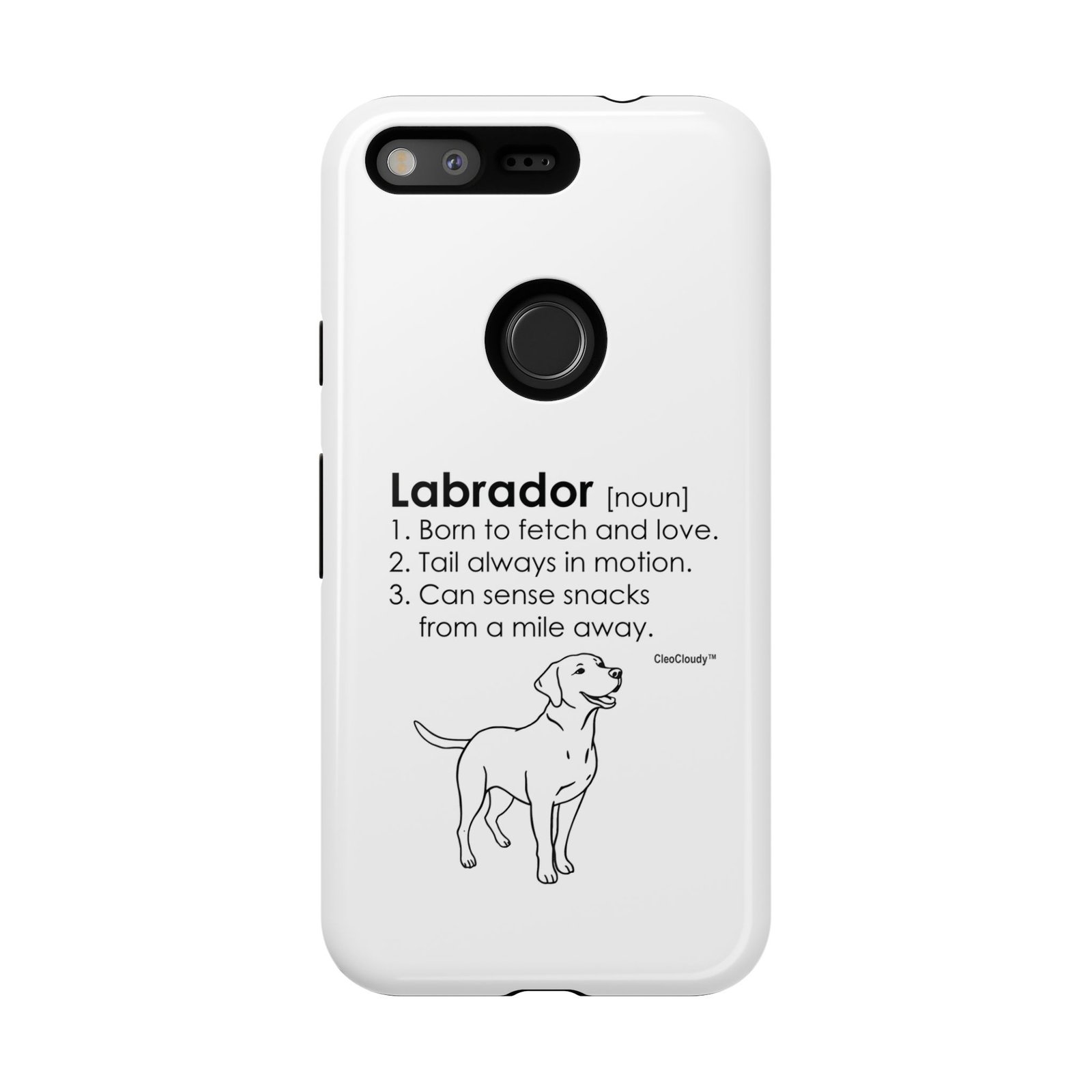 Labrador Definition Phone Case | Minimalist Dog Lover Gift | Glossy Tough iPhone, Samsung & Pixel Cover - Image 152