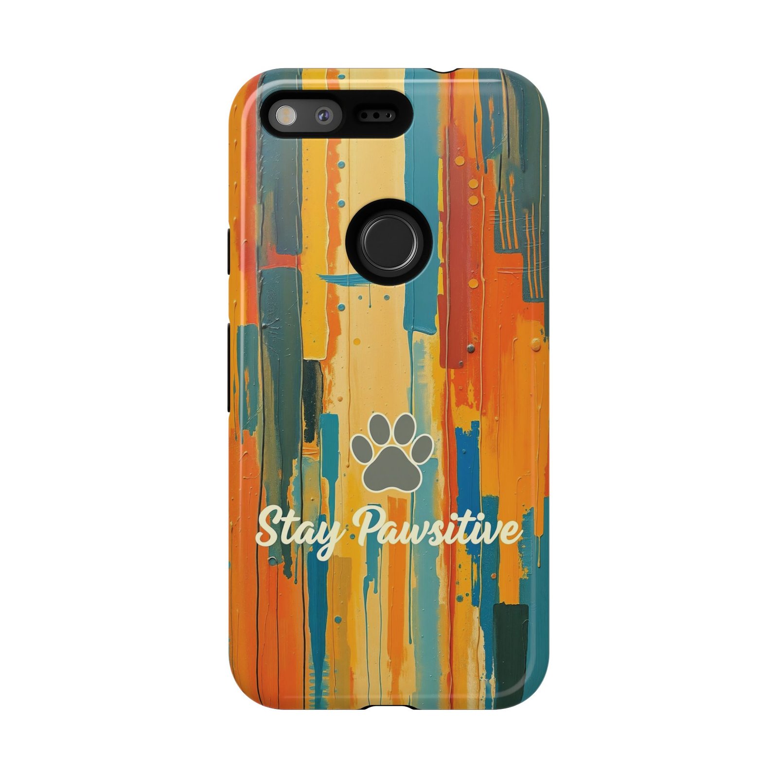Stay Pawsitive Abstract Paw Phone Case | Dog Lover Gift | Glossy Tough iPhone, Samsung & Pixel Cover - Image 152