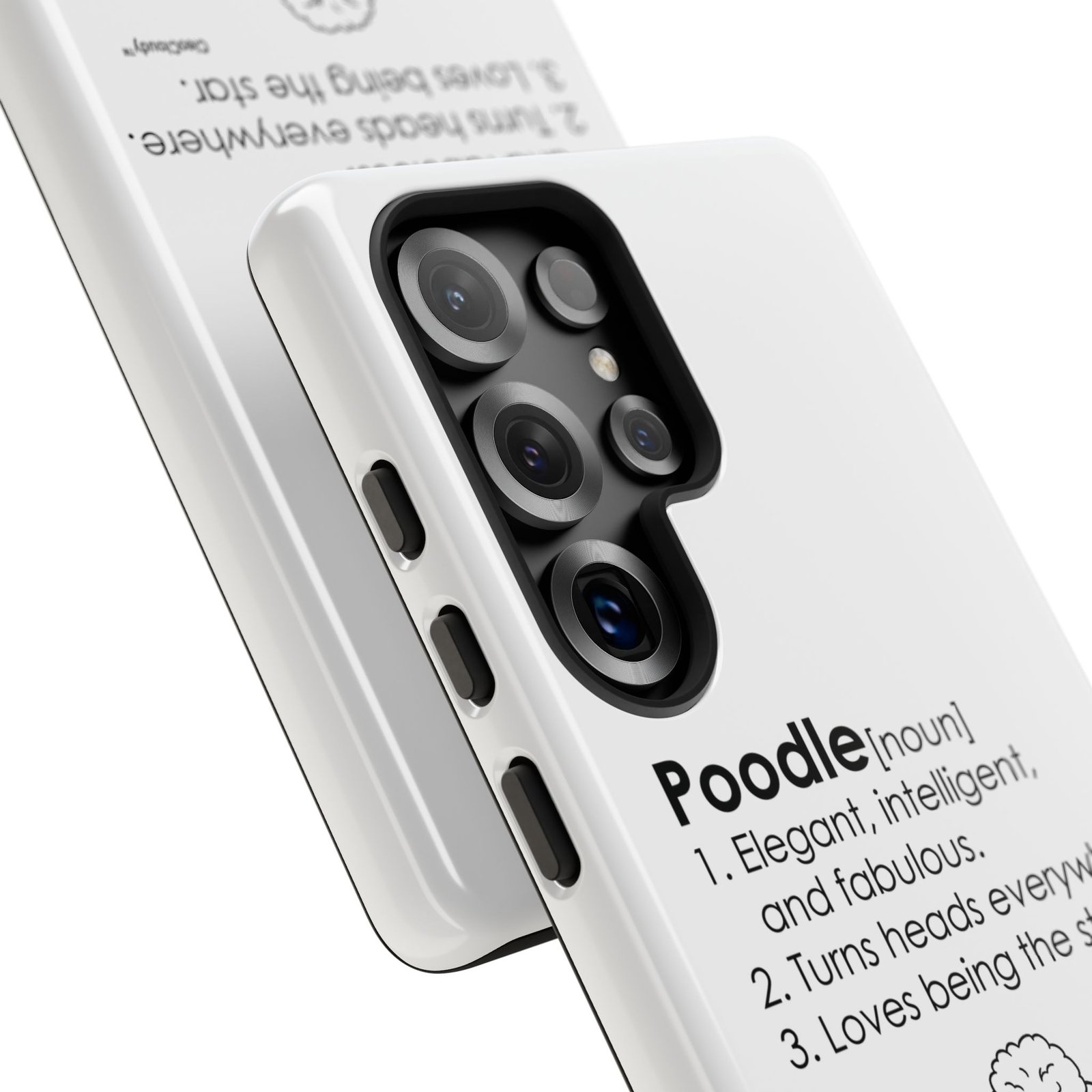 Poodle Definition Phone Case | Glossy Tough iPhone, Samsung & Pixel Cover - Image 167