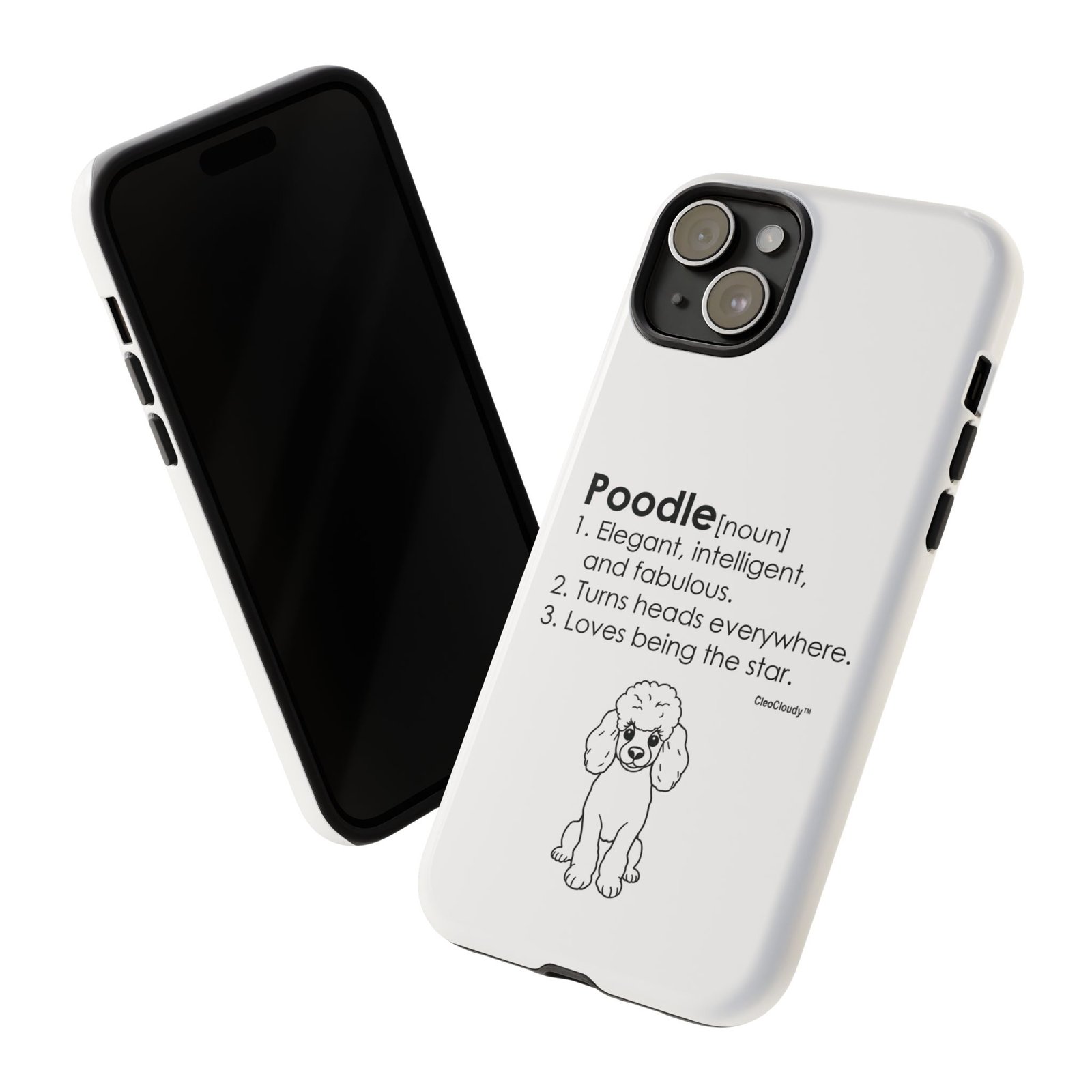 Poodle Definition Phone Case | Glossy Tough iPhone, Samsung & Pixel Cover - Image 84