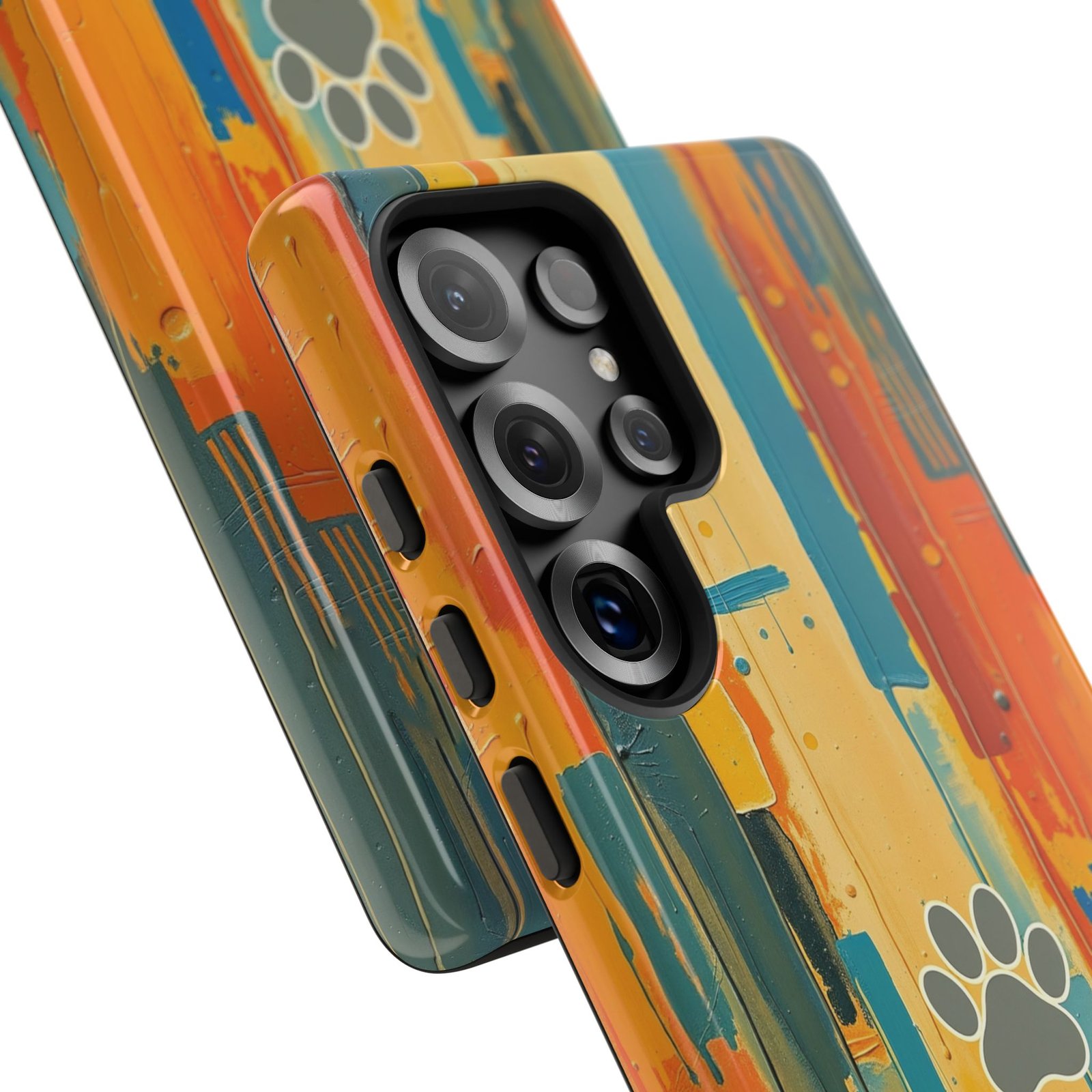 Stay Pawsitive Abstract Paw Phone Case | Dog Lover Gift | Glossy Tough iPhone, Samsung & Pixel Cover - Image 167