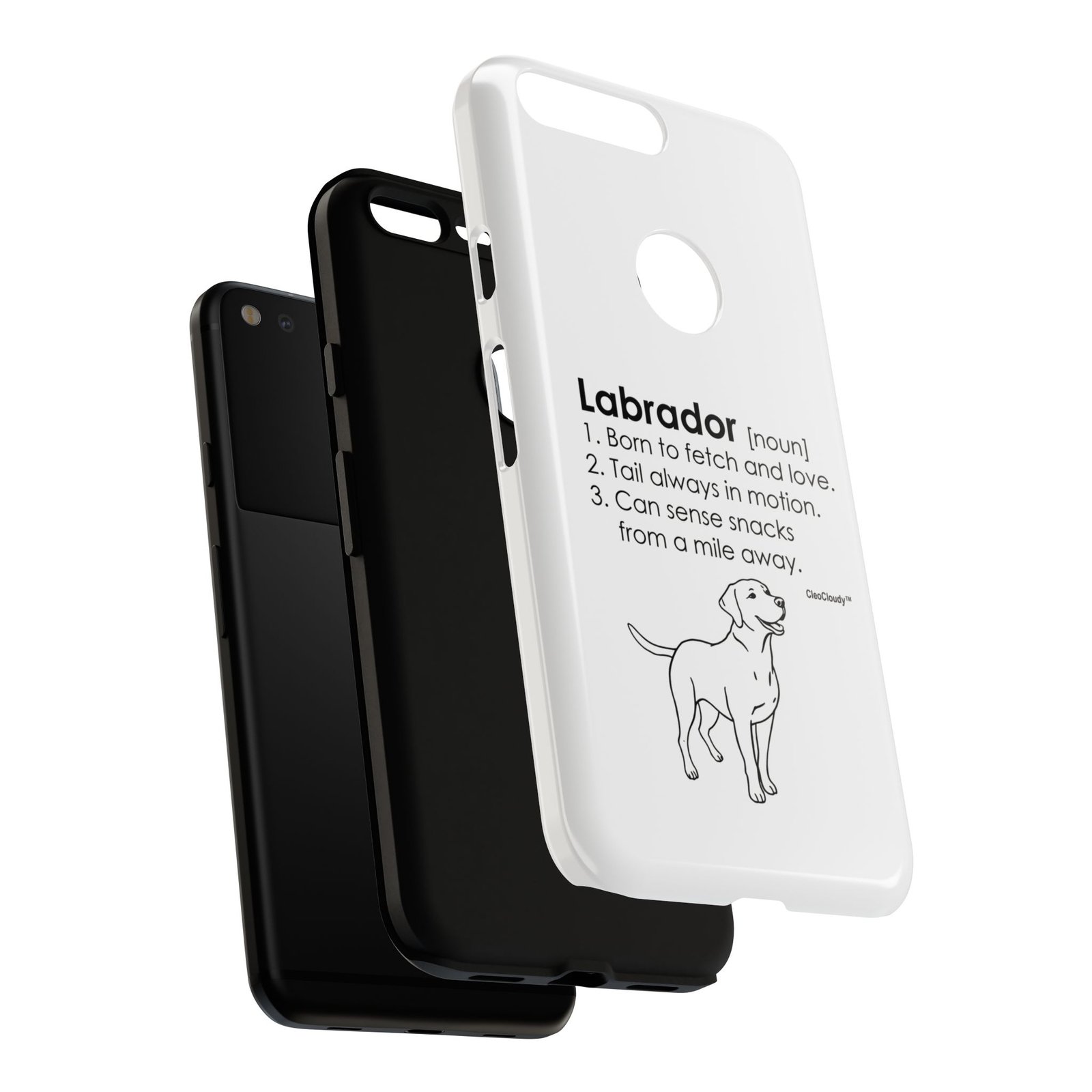 Labrador Definition Phone Case | Minimalist Dog Lover Gift | Glossy Tough iPhone, Samsung & Pixel Cover - Image 157
